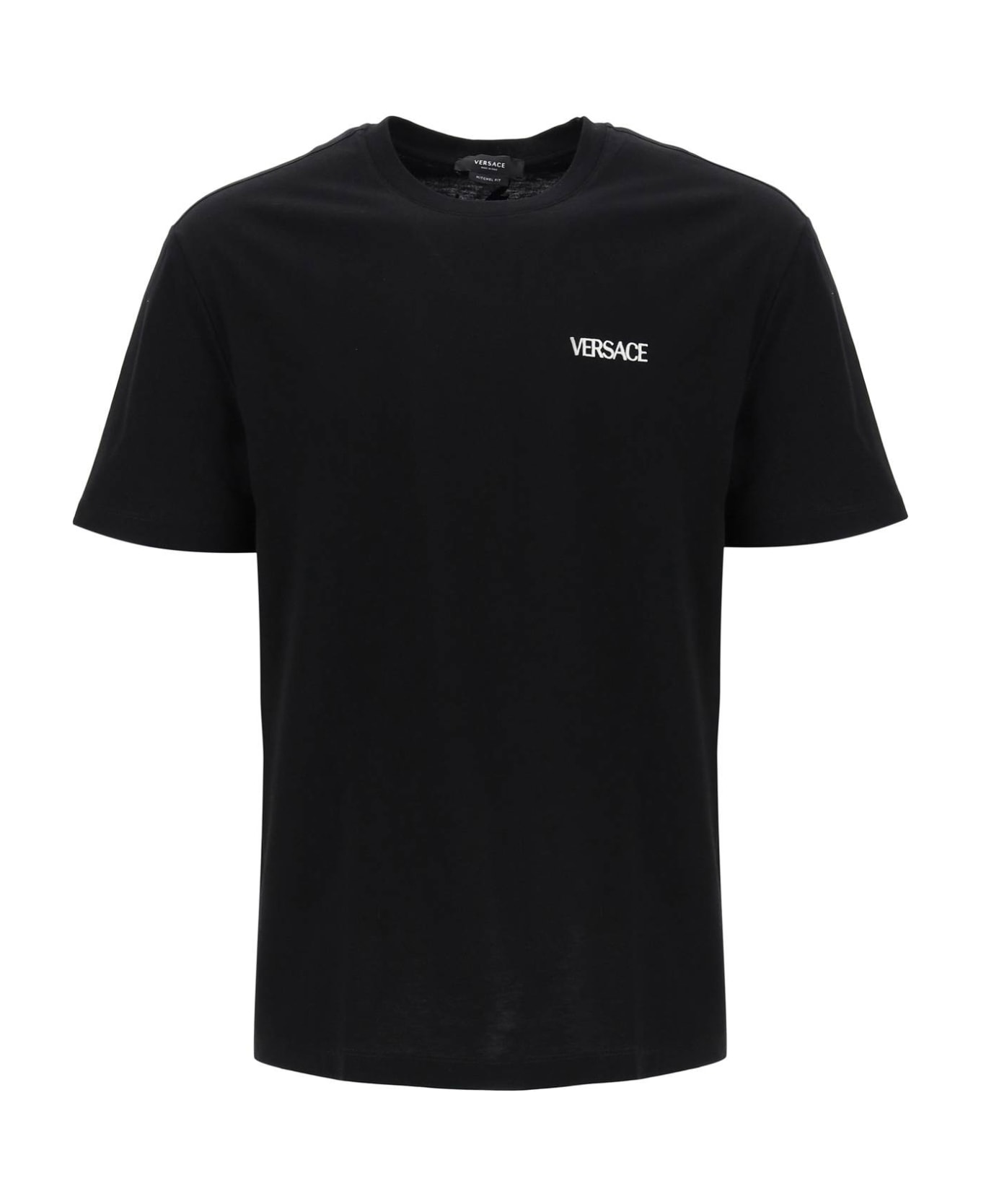 Versace Black 'fiamma Medusa' T-shirt - Black