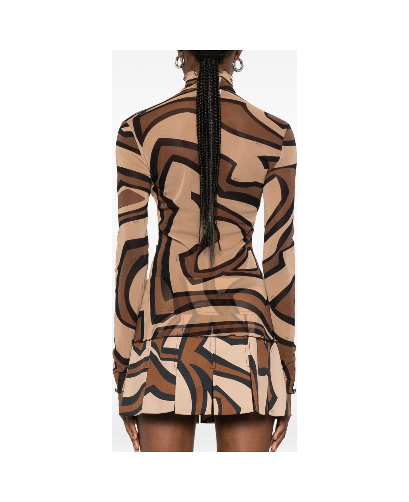 Pucci Printed Midi Dress - Golden