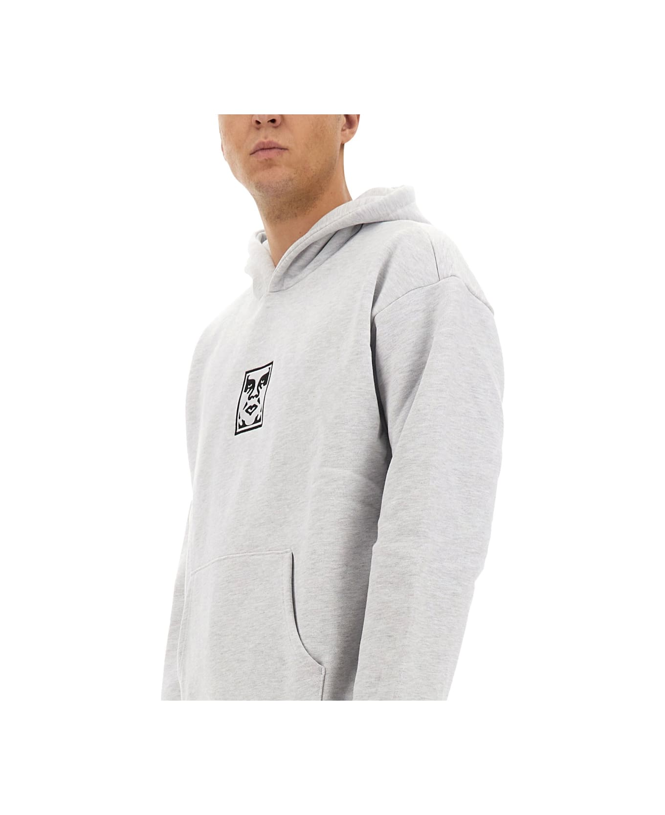 Obey Sweatshirt With Print - GREY