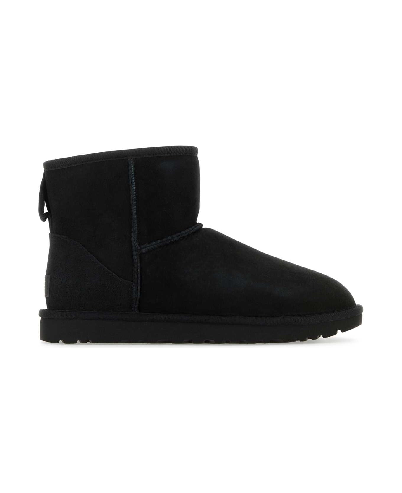 UGG Black Suede Classic Mini Ii Ankle Boots - Black