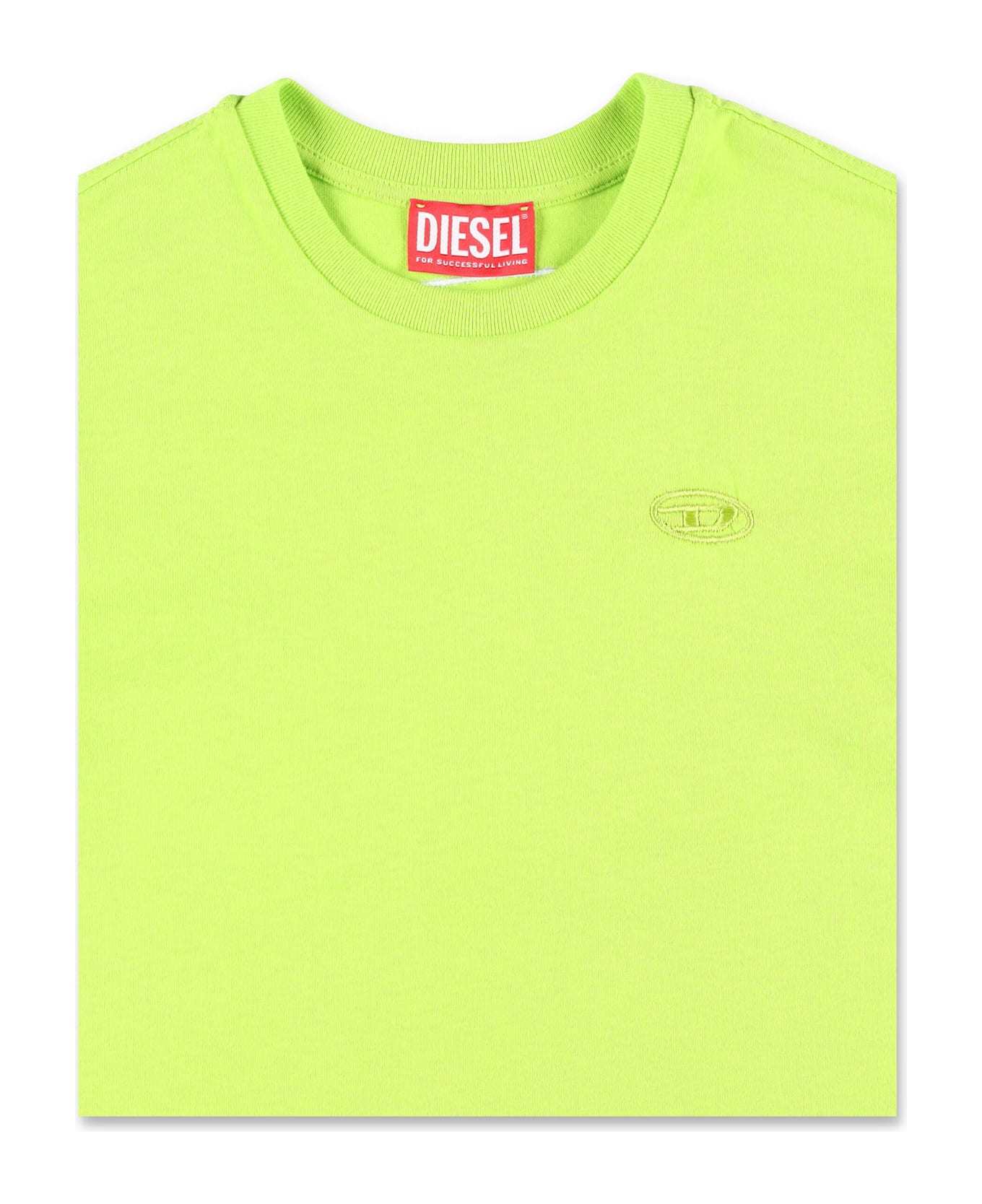Diesel Kid - Tboggymegovald Over T-shirt - LIME