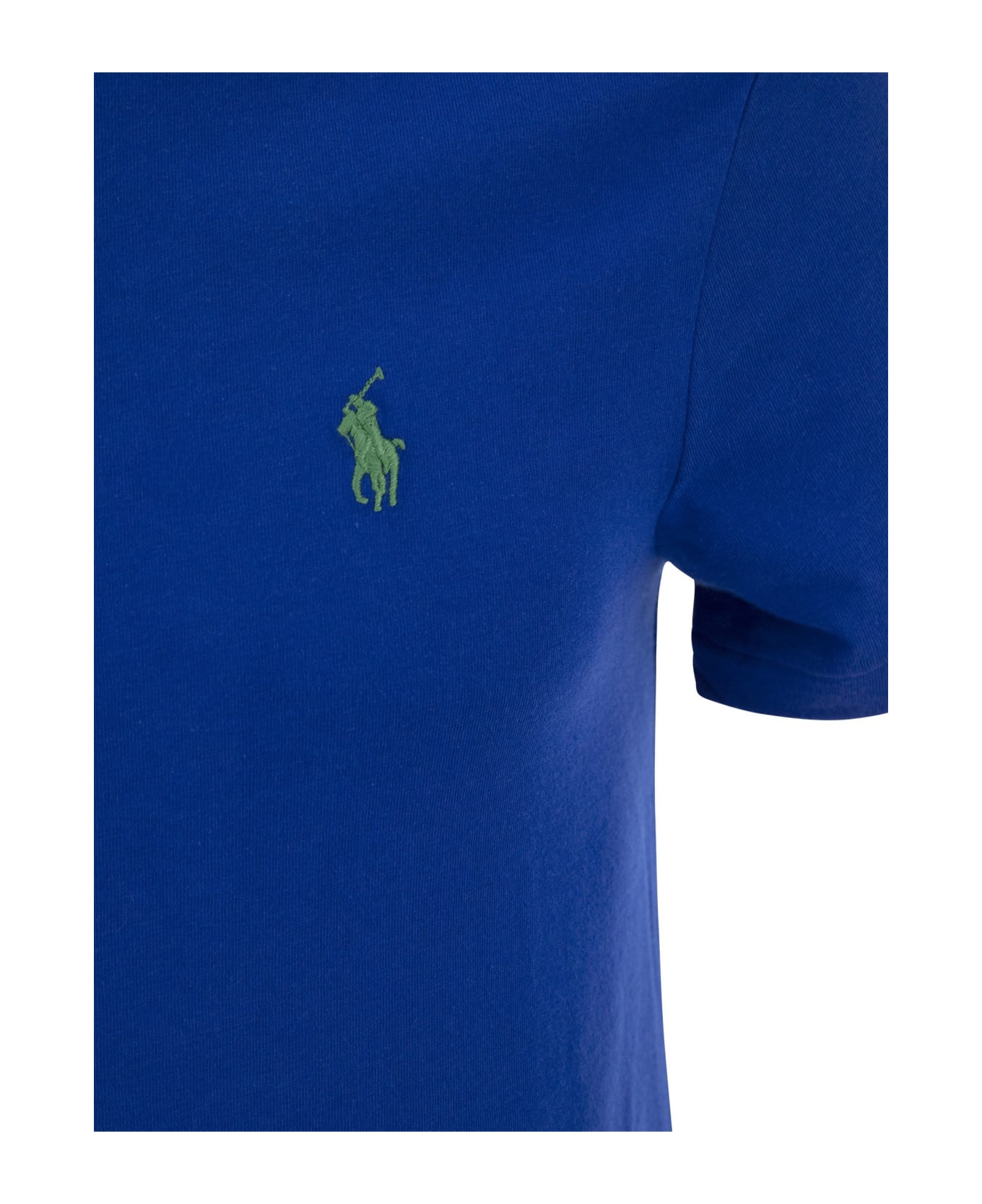 Polo Ralph Lauren Custom Slim-fit Jersey T-shirt - Bluette