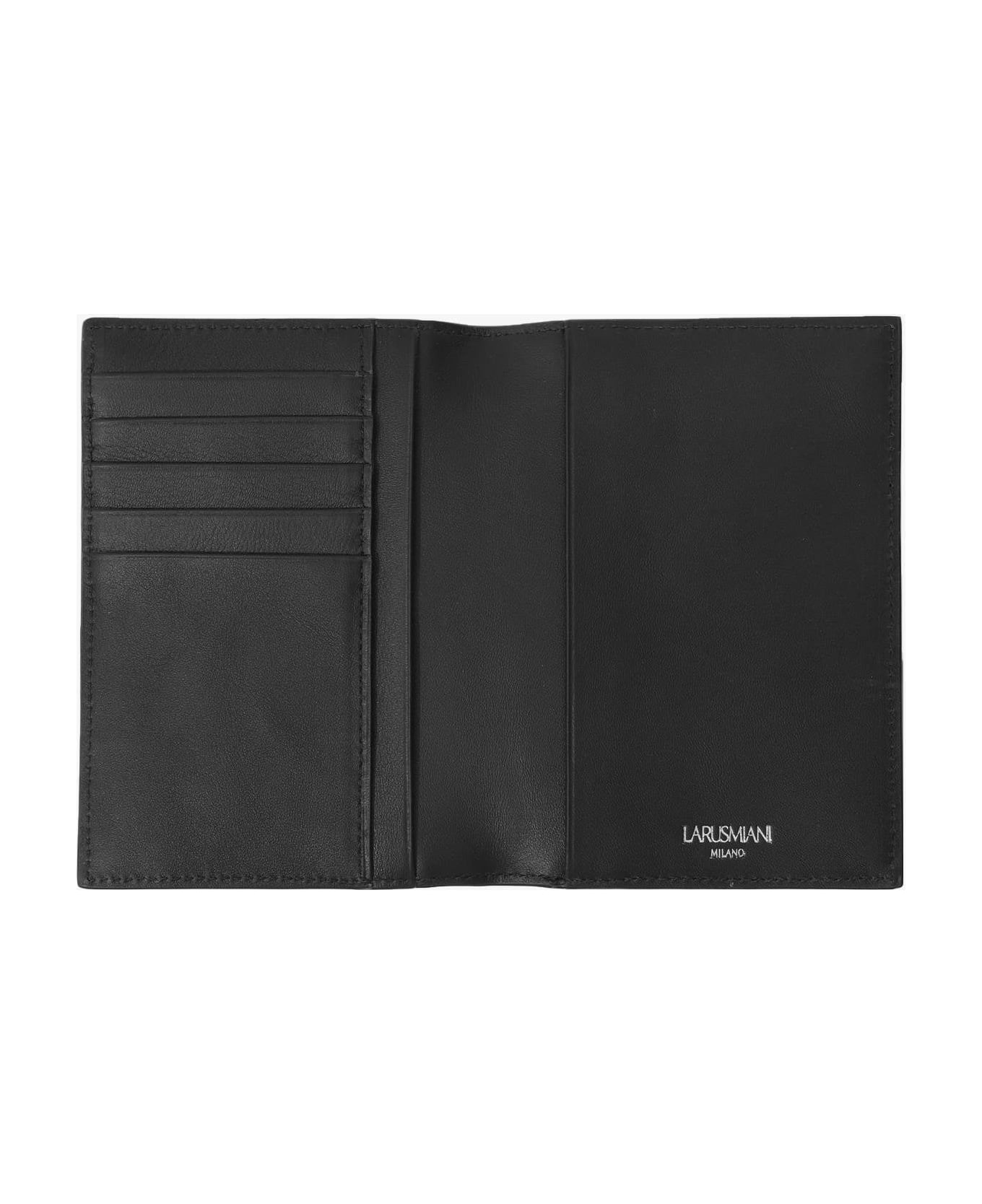 Larusmiani Passport Holder Away Accessory - Black