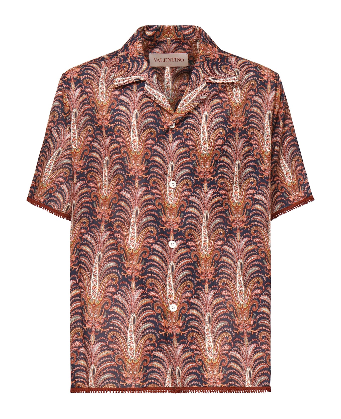 Valentino Garavani Cotton Shirt With Graphic Print - Red