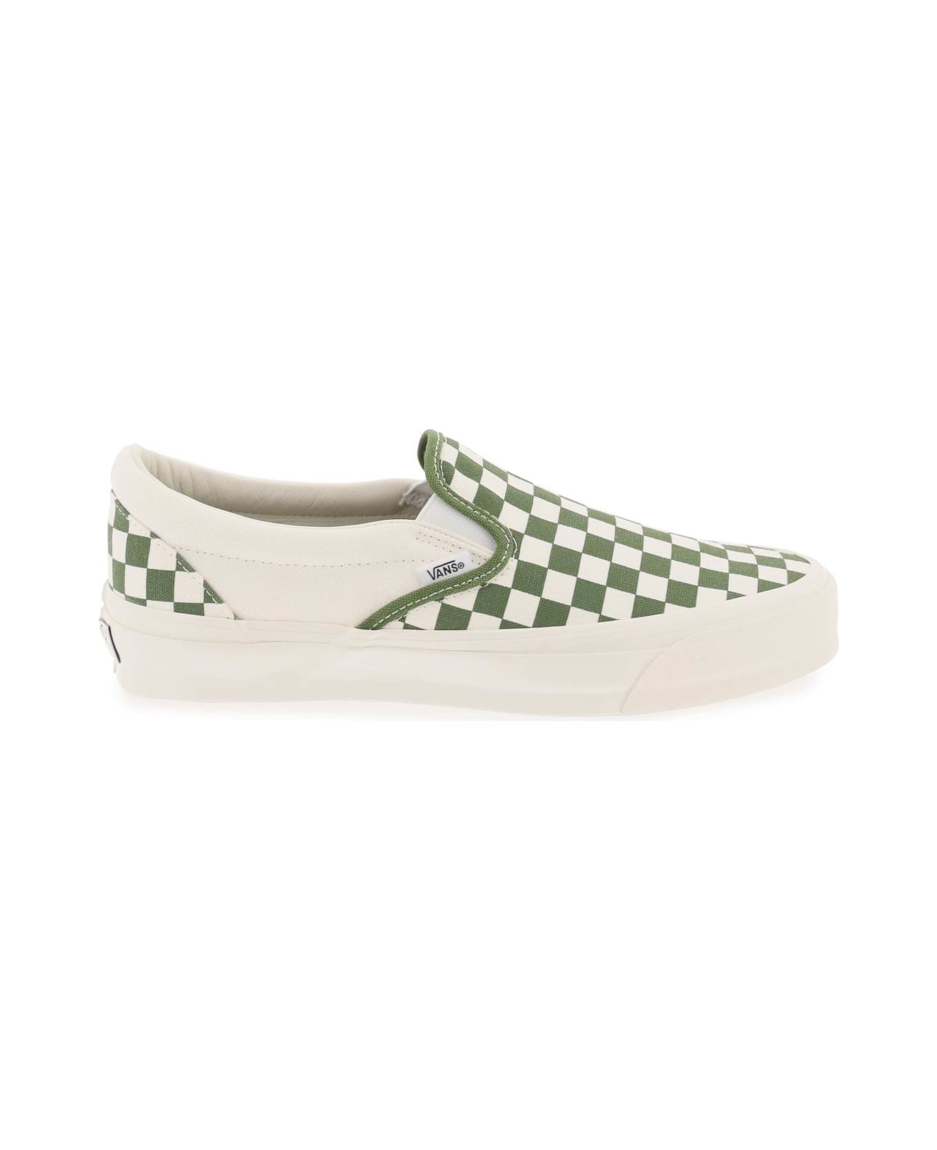 Vans Slip-on Reissue - CHECKERBOARD PESTO (White)