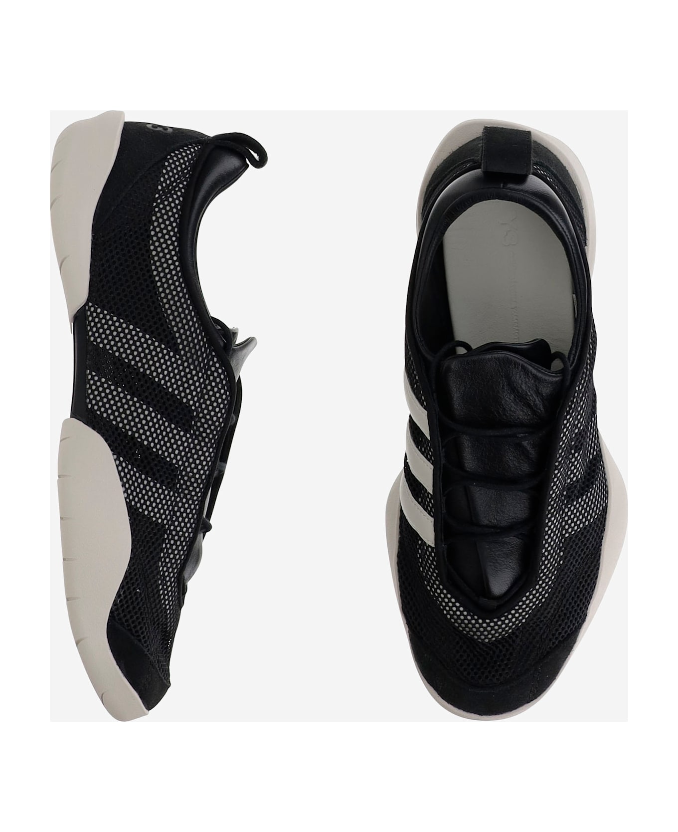 Y-3 Regu Lace-up Sneakers - Black