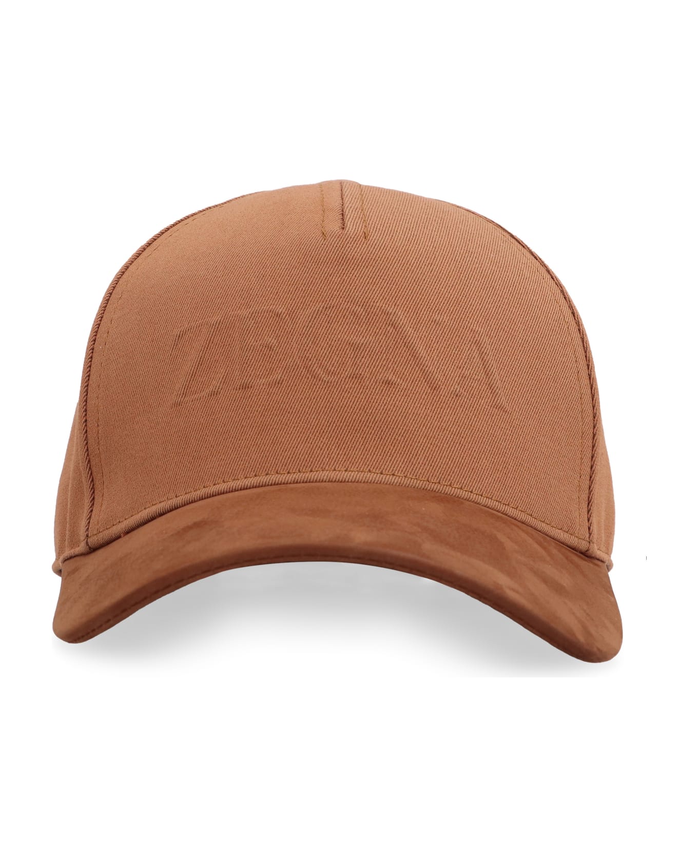 Zegna Logo Baseball Cap - Saddle Brown 帽子