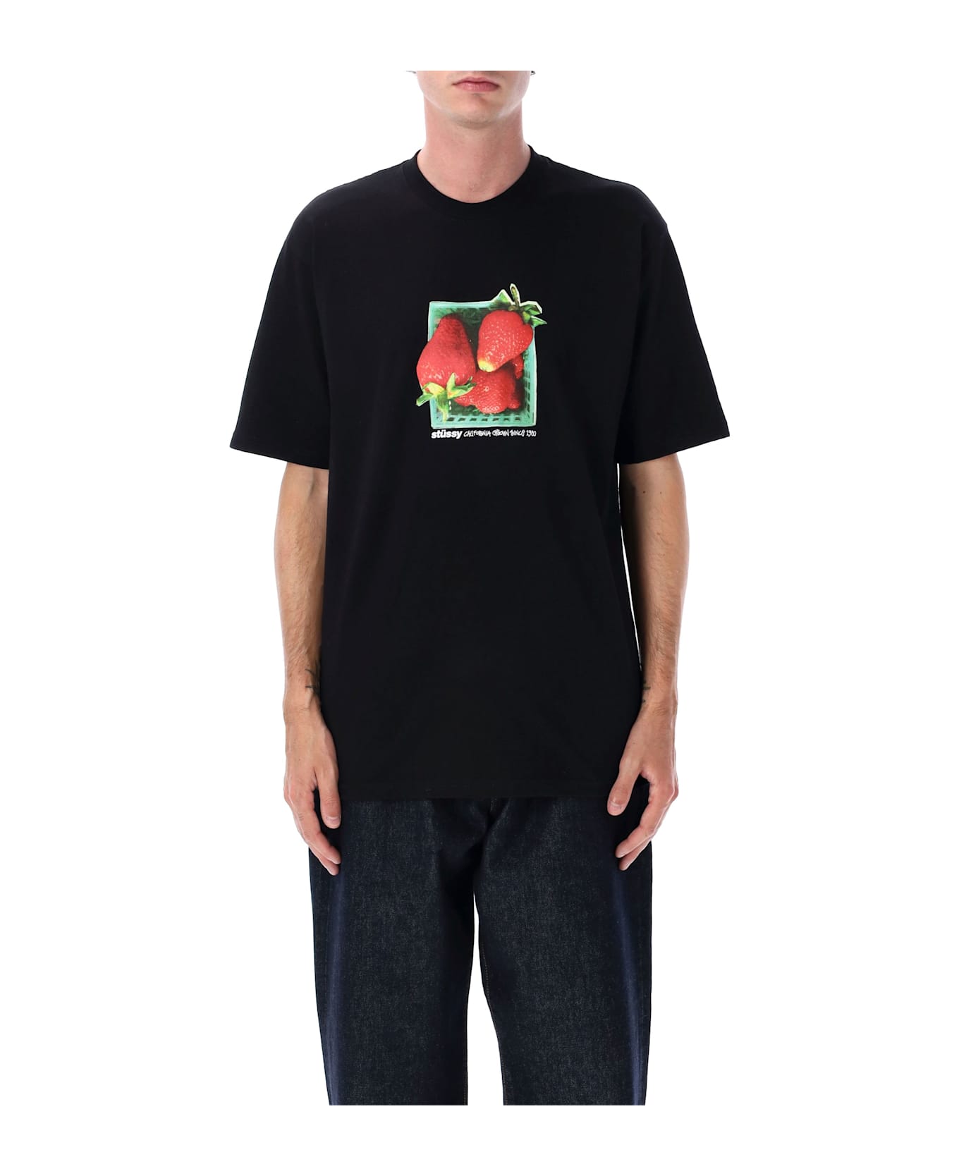 Stussy Berries Tee - BLACK
