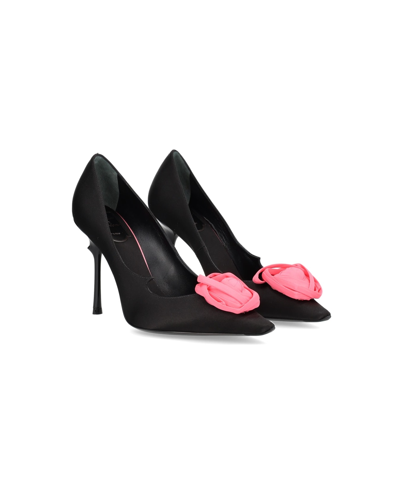 Roger Vivier Décolleté "rose Vivier" - BLACK