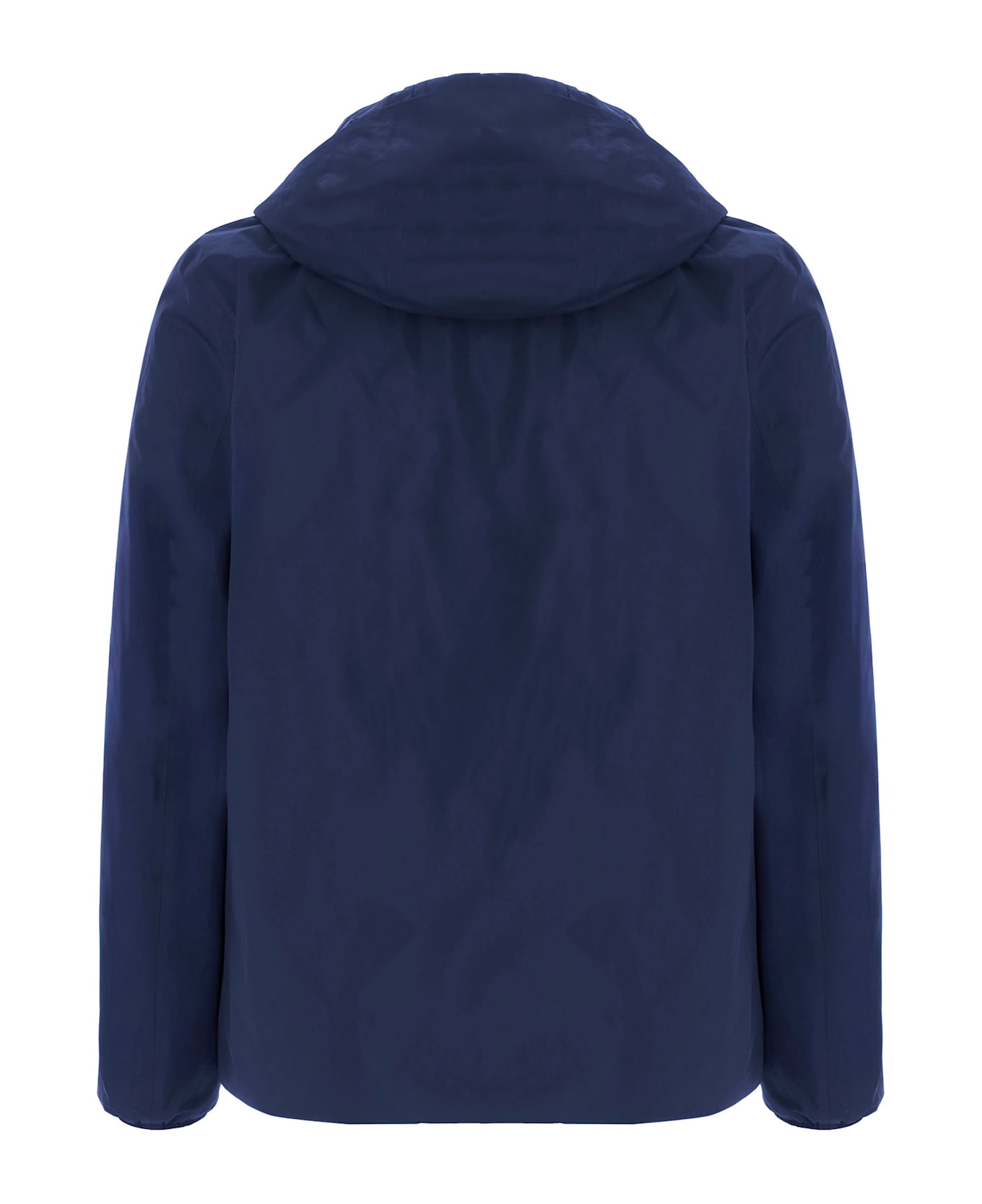 Save the Duck Lightweight Jacket With Hood And Chest Pocket - Blue