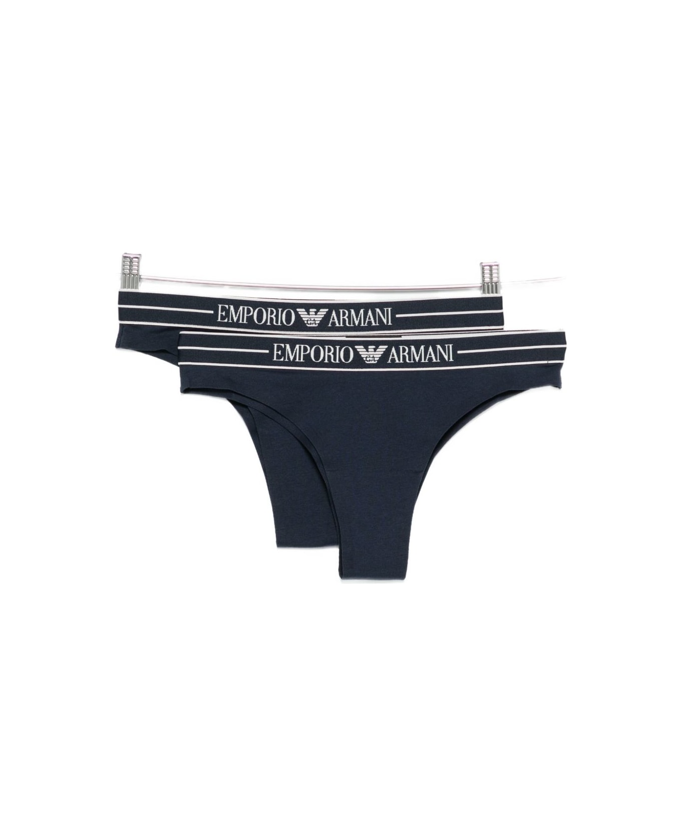 Emporio Armani Brazilian Briefs - 2pack - Blue