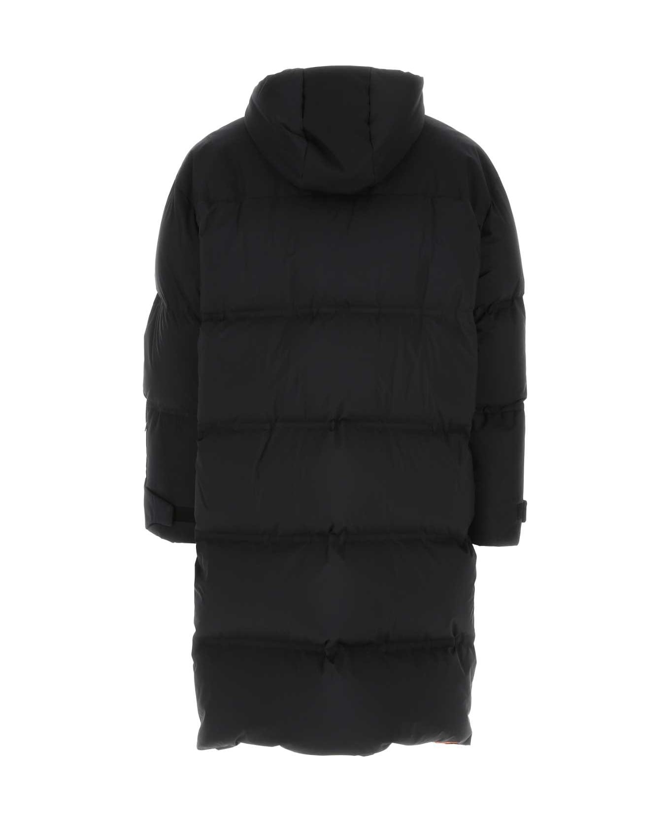 Prada Black Nylon Oversize Down Jacket - NERO