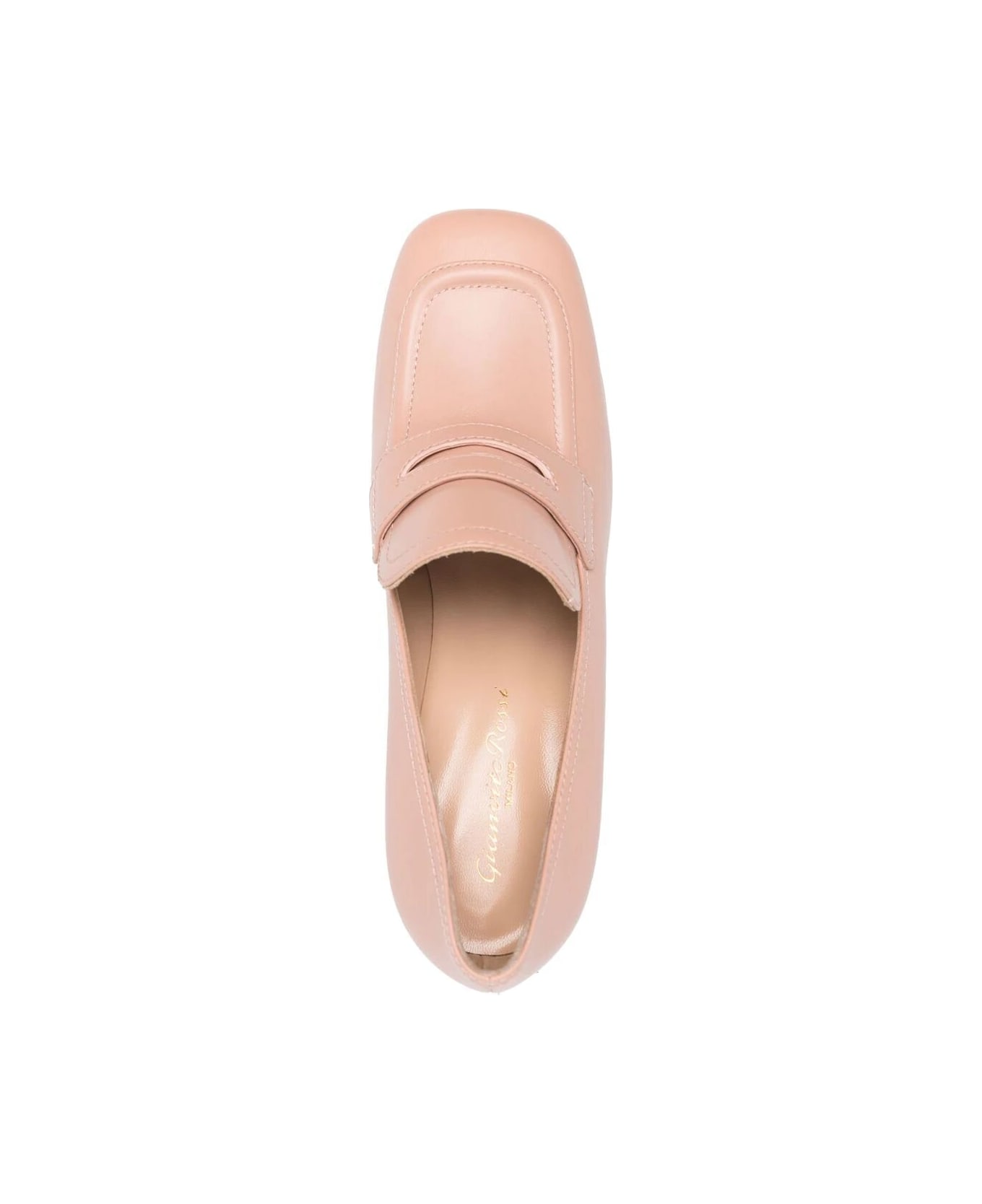 Gianvito Rossi Rouen Calf Glove Shoes - Peach ハイヒール