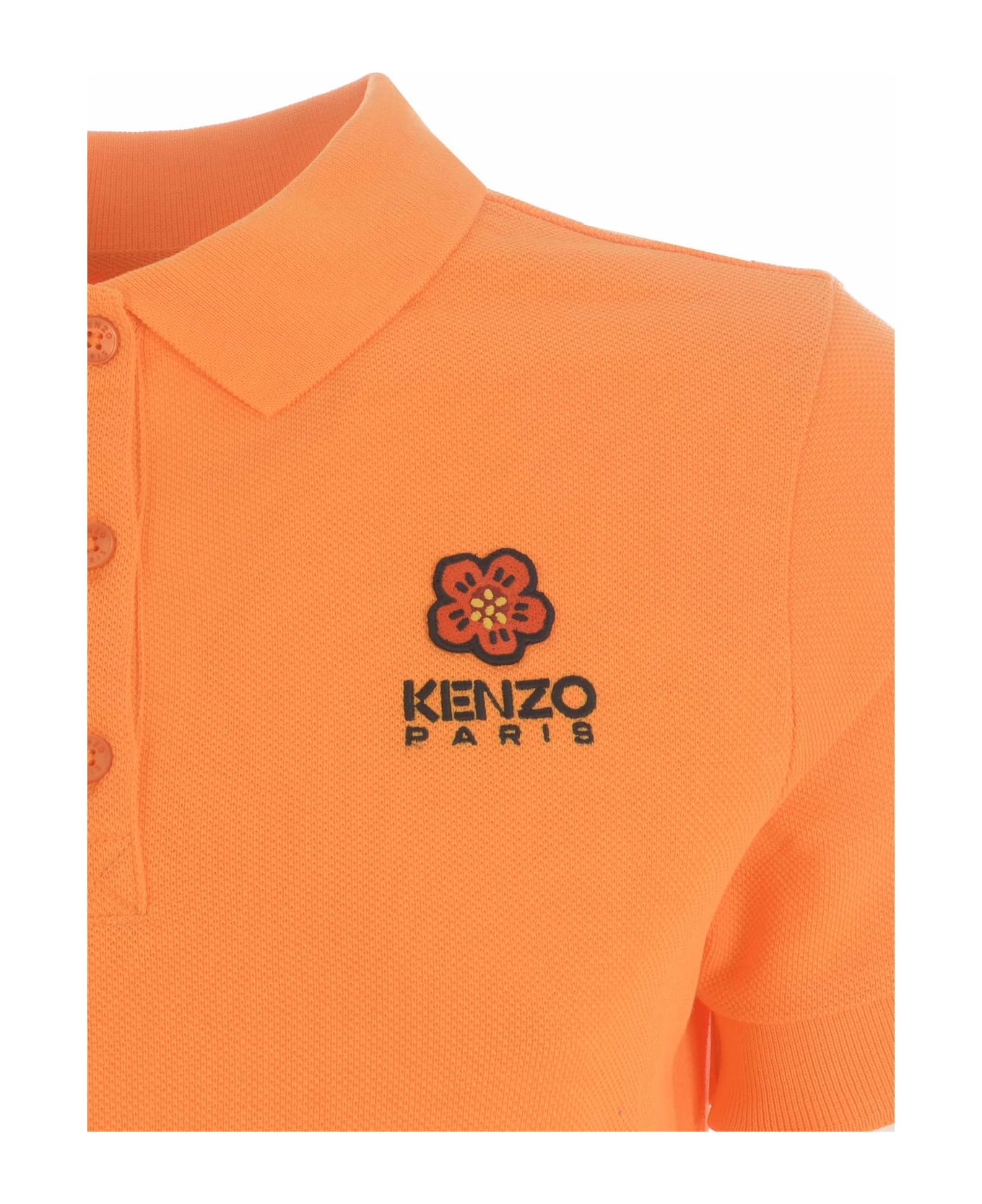 Kenzo Polo Shirt Kenzo In Cotton - Arancione ポロシャツ