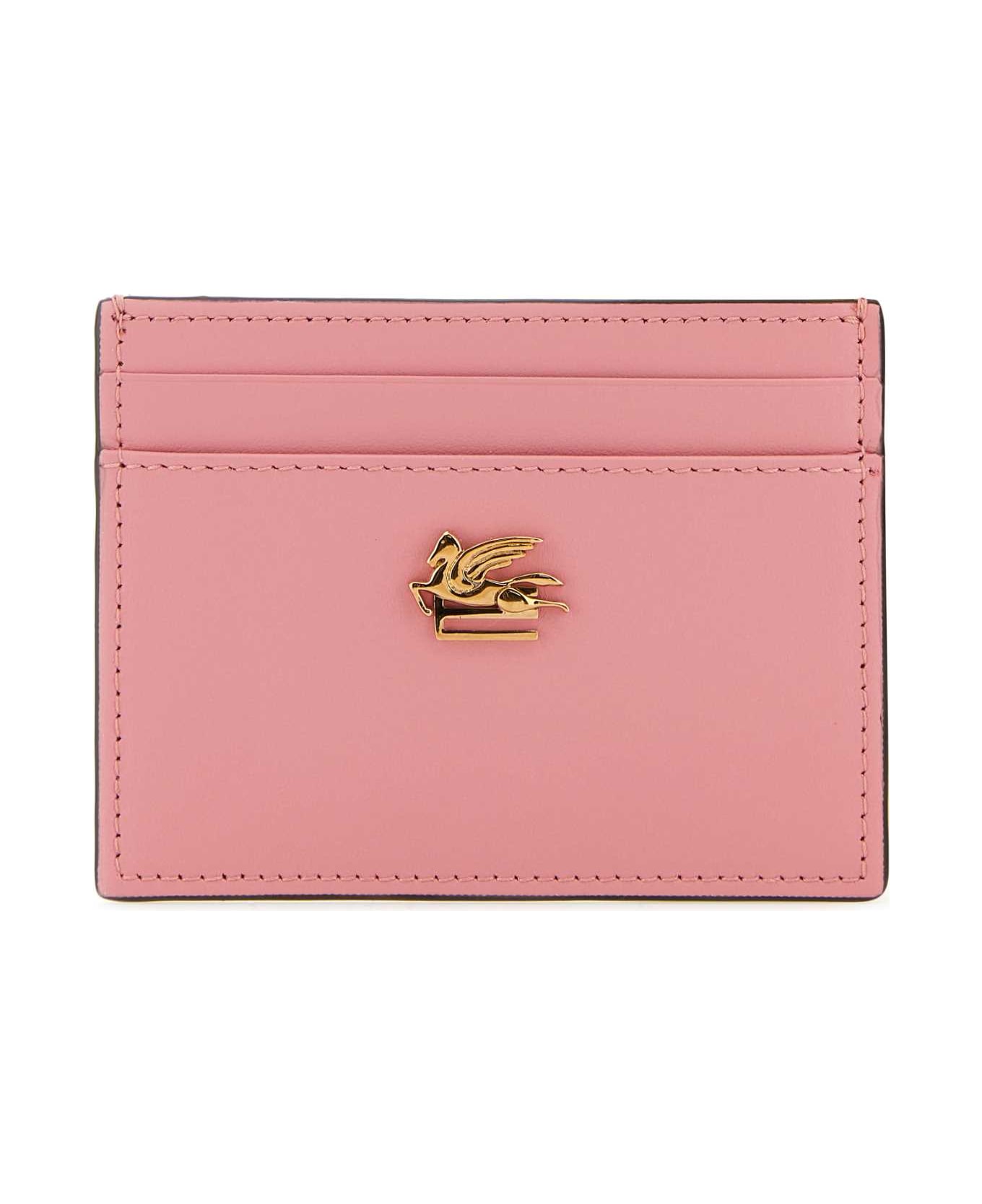 Etro Pink Leather Cardholder - PINK
