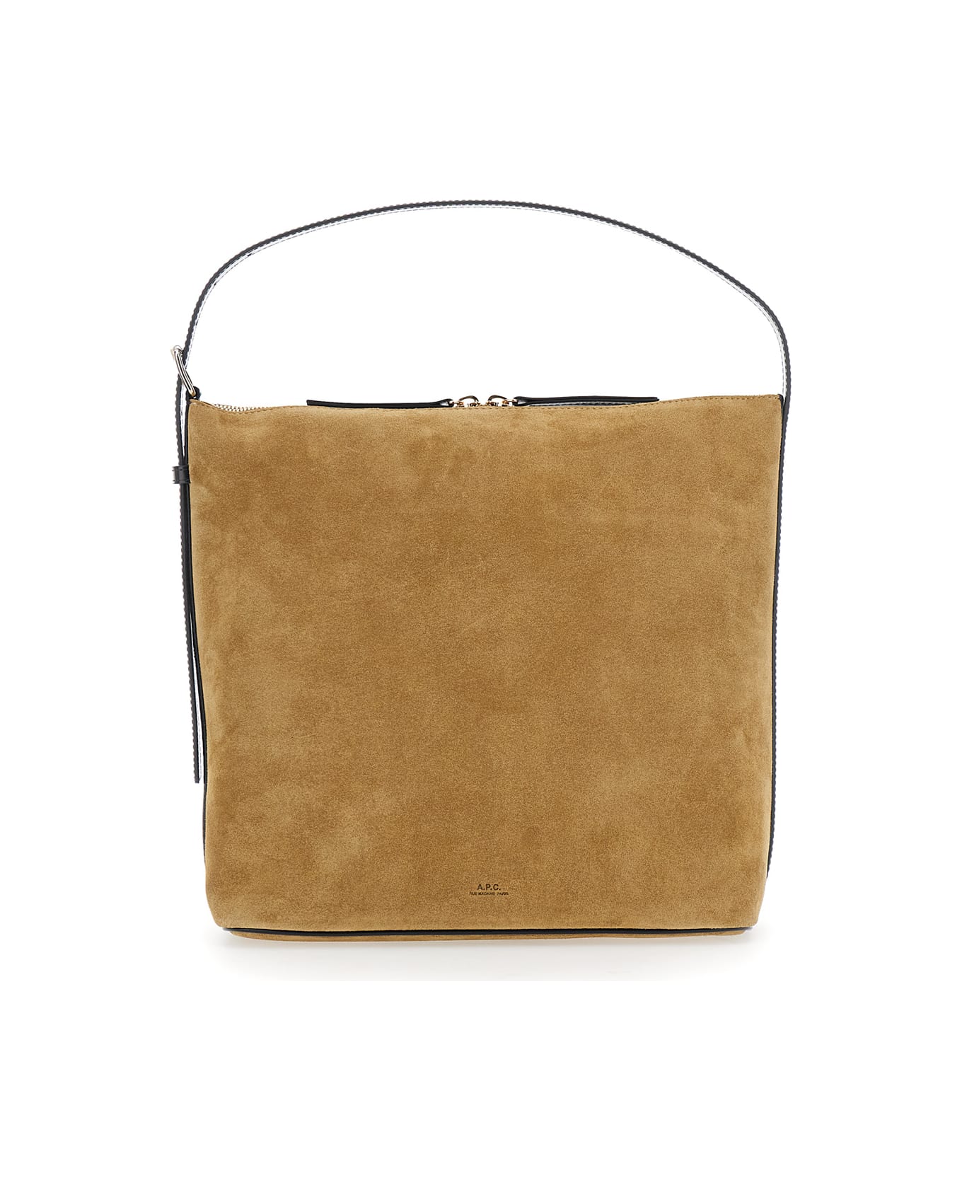 A.P.C. Sac Vera Bags Suede And Smooth Leather - Beige