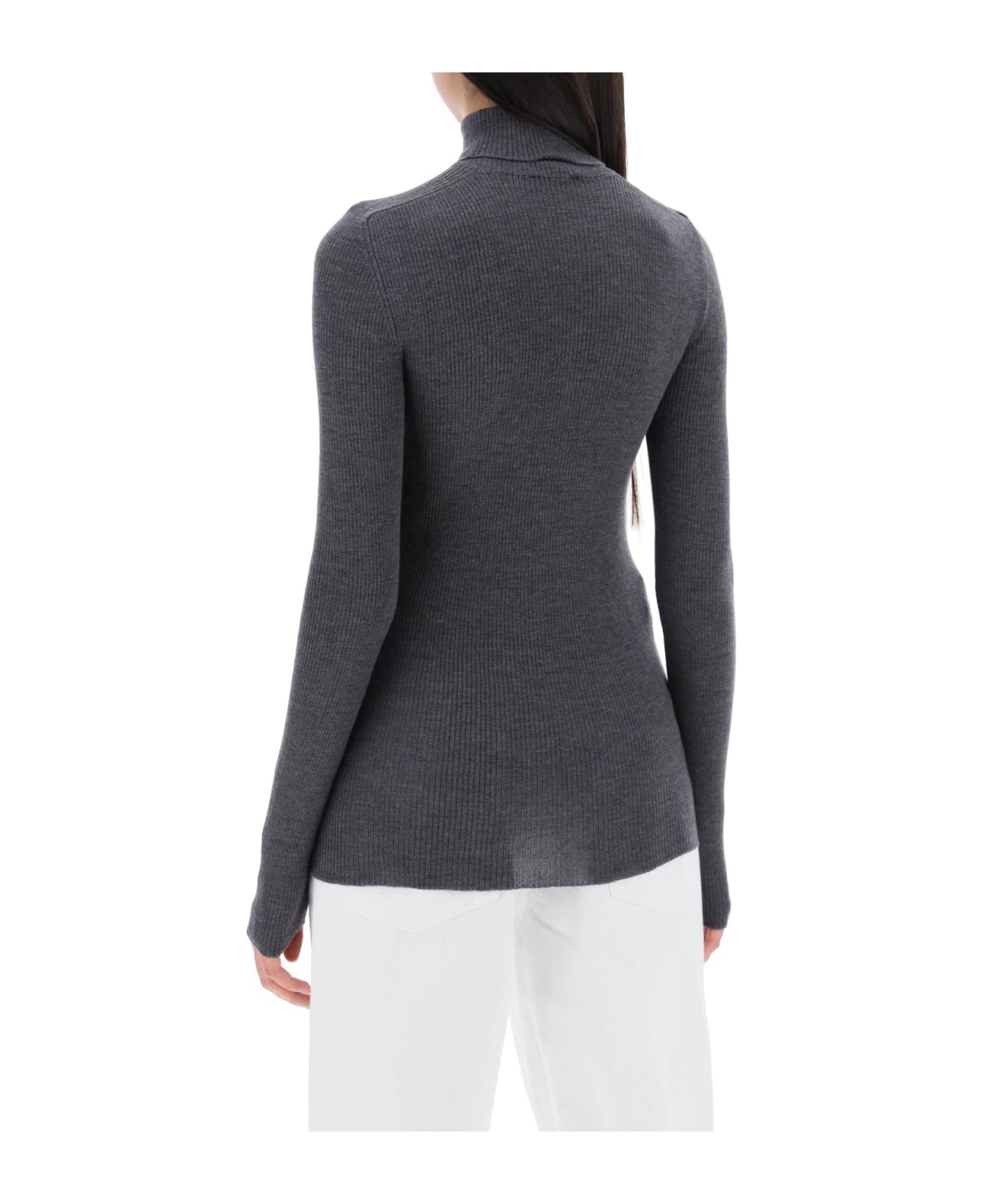 WARDROBE.NYC Merino Wool Dolcev - CHARCOAL (Grey)