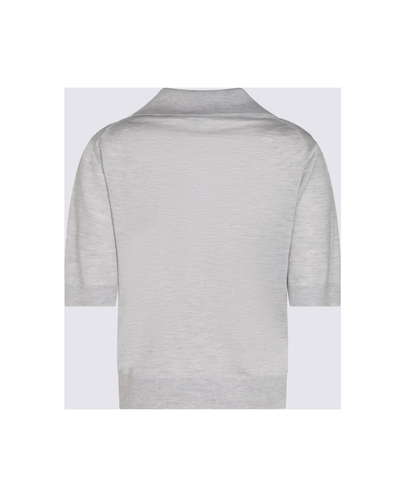 Malo Grey Wool Polo Shirt