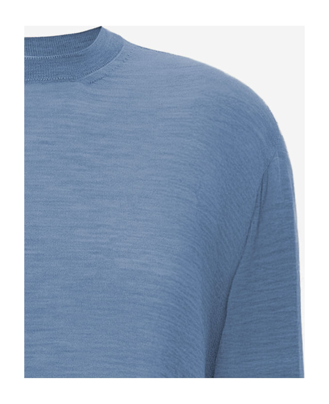 Jil Sander Wool And Cashmere Blend Sweater - Light Blue
