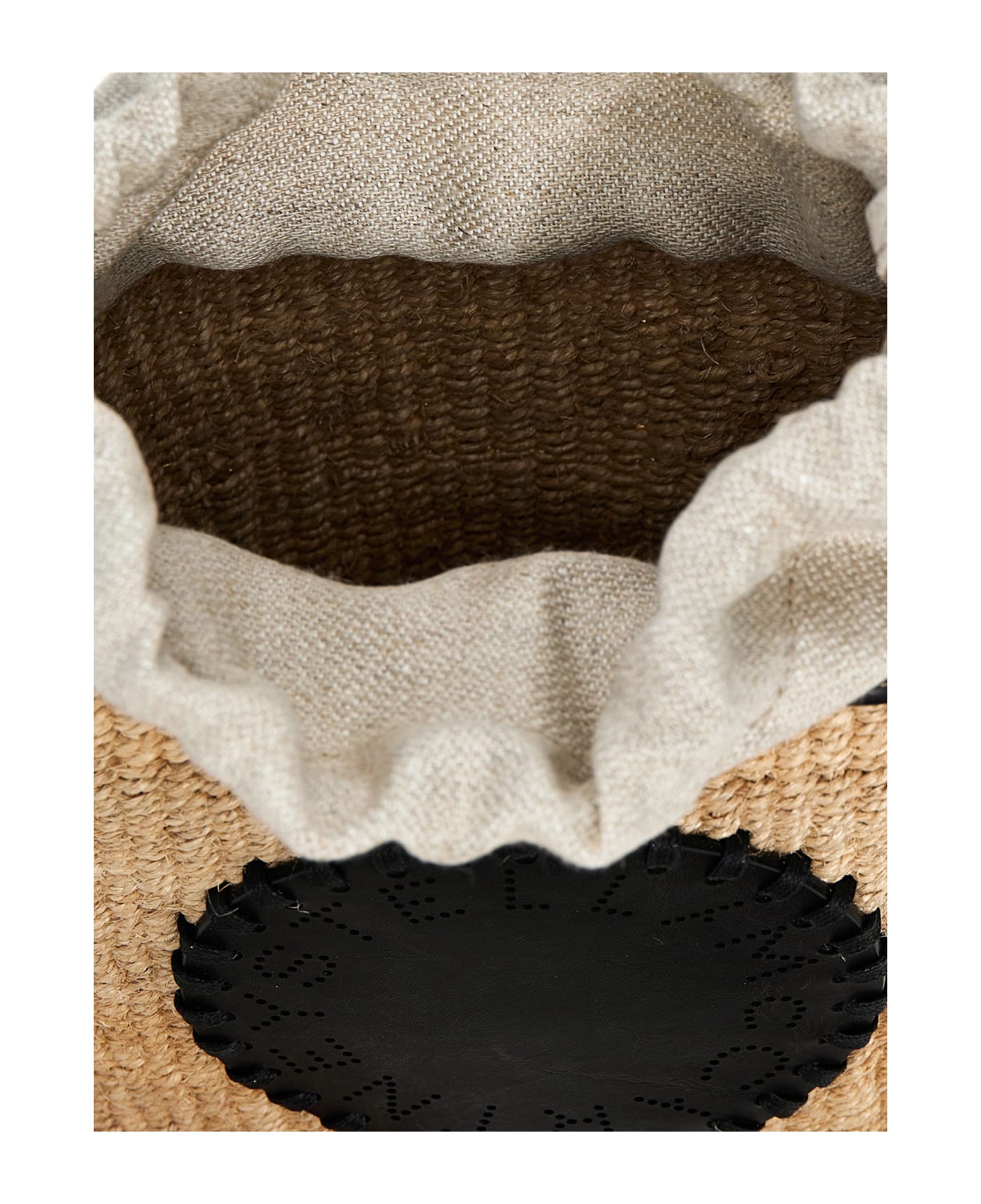 Stella McCartney 'eco Abaca Basket' Crossbody Bag - Black