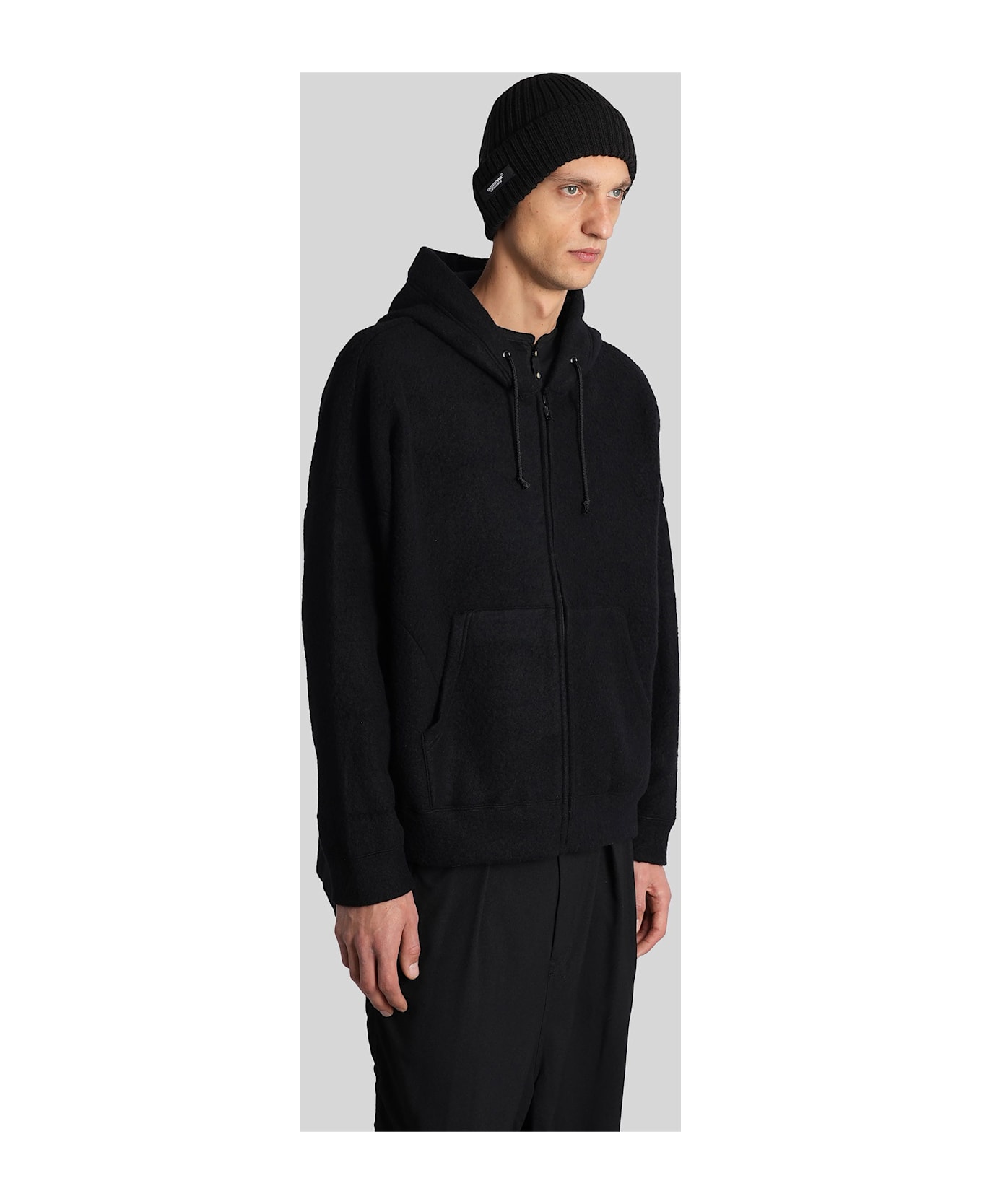 Undercover Jun Takahashi Sweatshirt In Black Wool - black