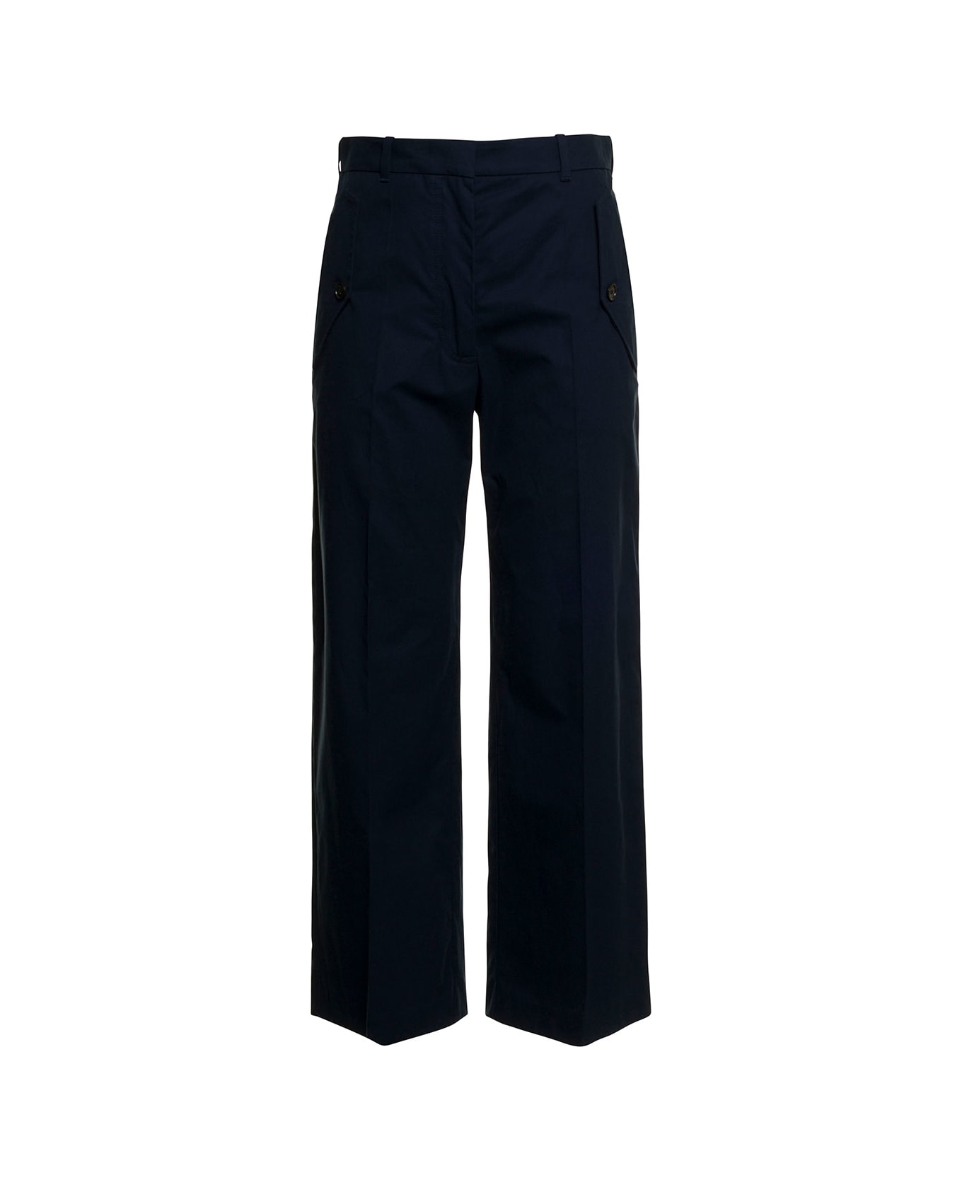 Kenzo Woman's Wide Cotton Pants - Blu
