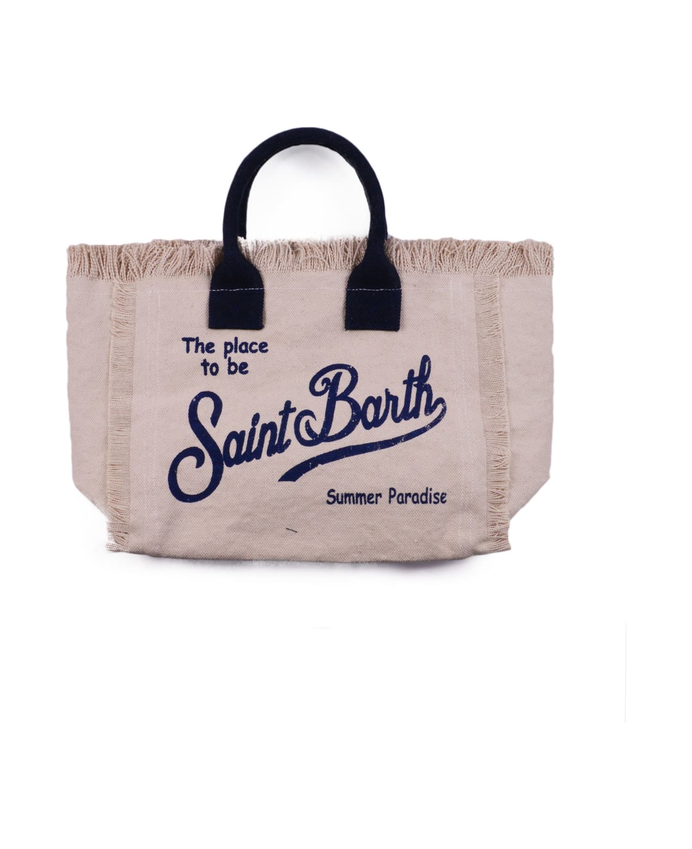 MC2 Saint Barth Handbag With Logo And Fringes - Multicolor