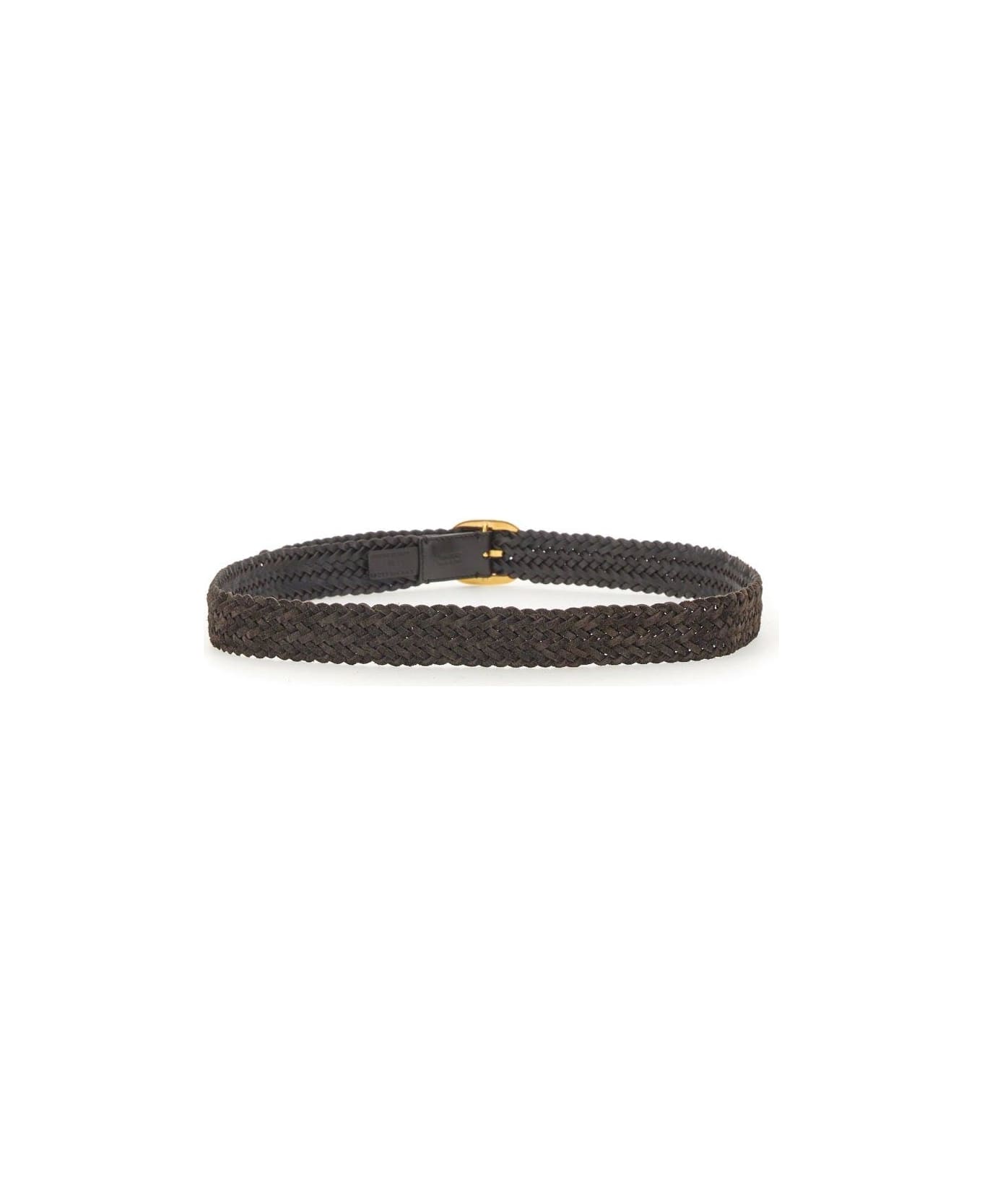 Tom Ford Braided Buckle Belt - BROWN ベルト