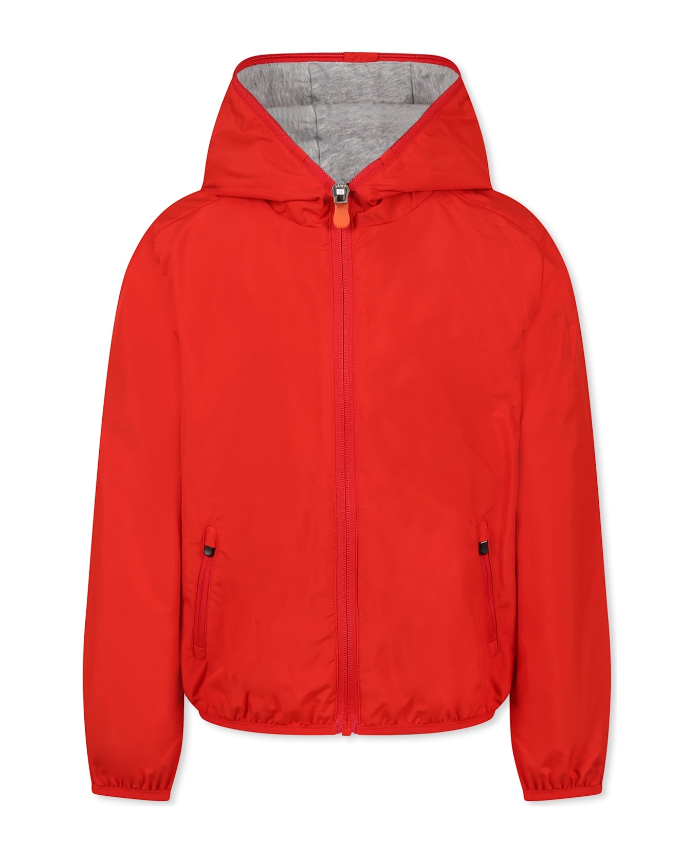 Save the Duck Red Jules Windbreaker For Boy With Logo - Red