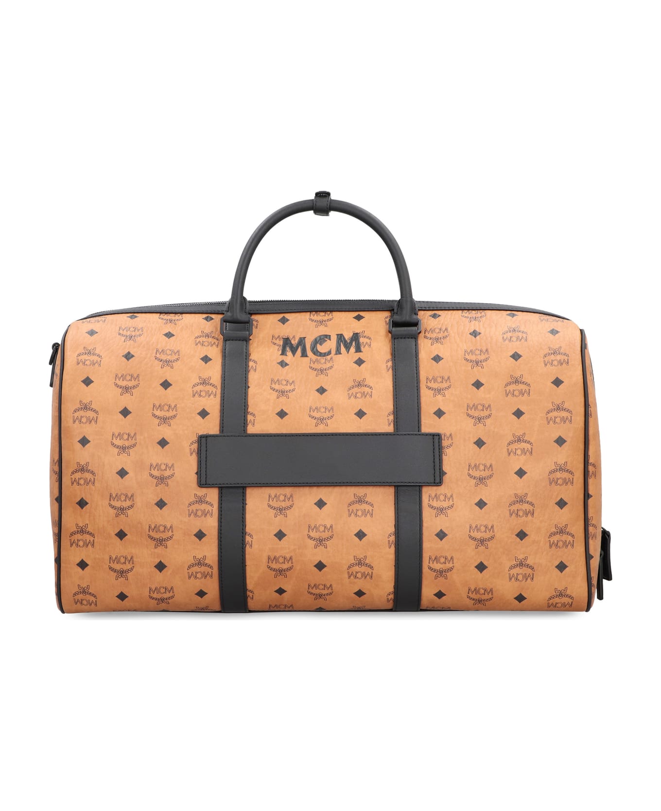 MCM Ottomar Weekender Travel Bag - BROWN/BLACK