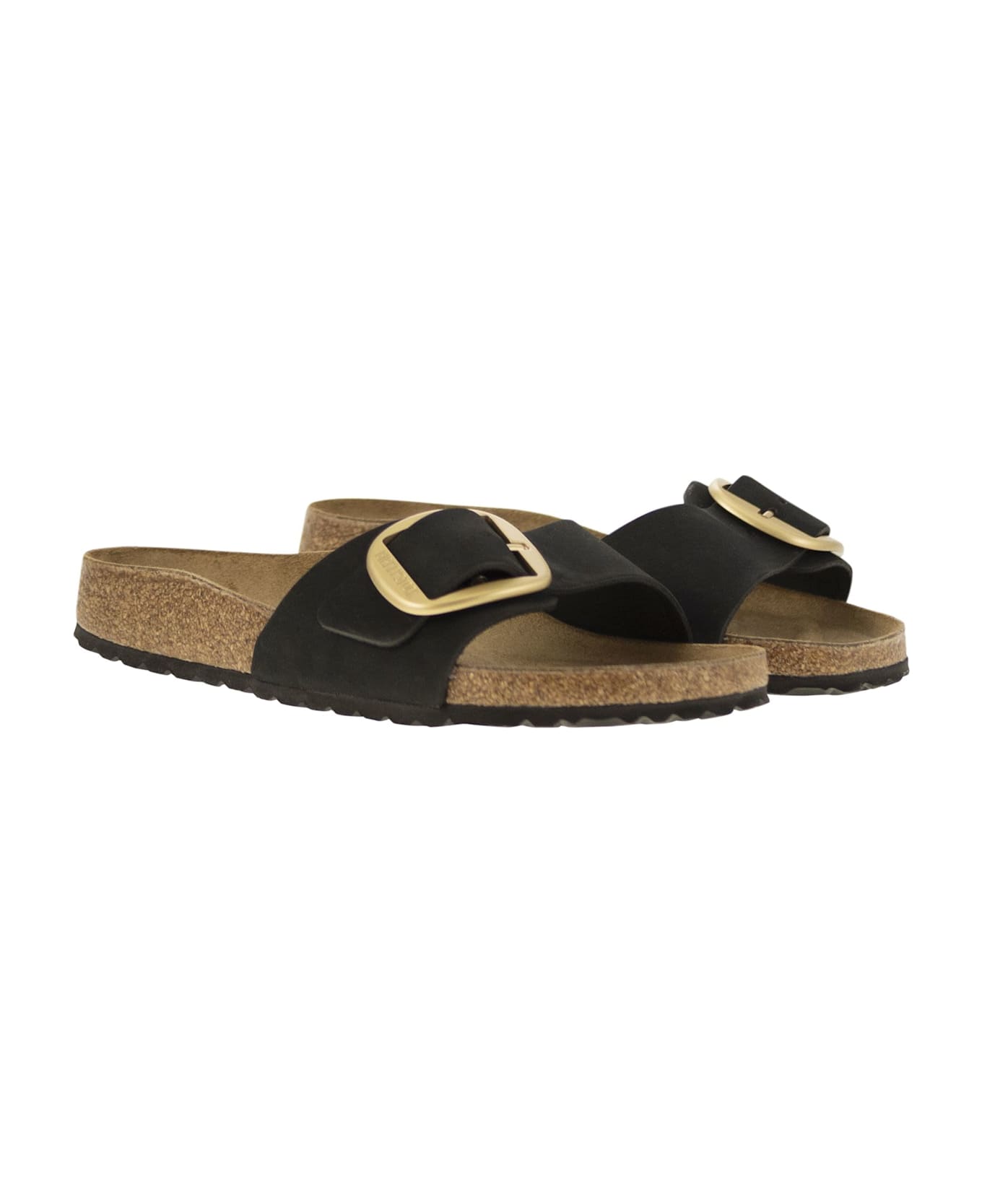 Birkenstock Madrid Big Buckle - Flat Sandal - Black
