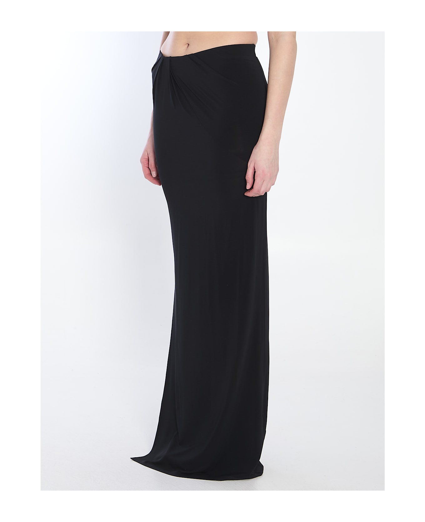 Jacquemus Peplo Long Skirt - BLACK