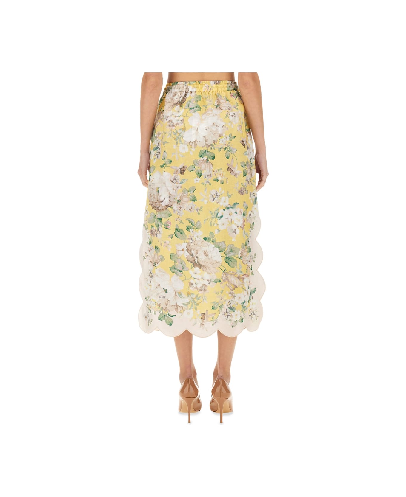 Zimmermann Linen Skirt - YELLOW