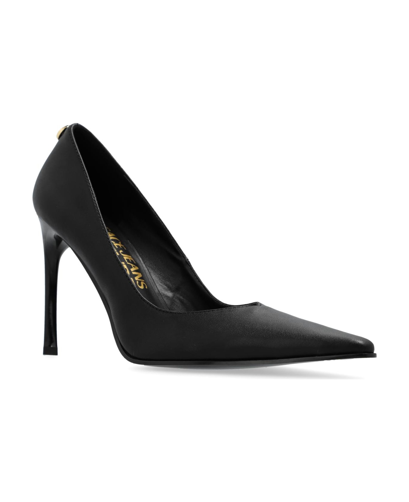 VERSACE JEANS ブラック ハイヒール ポインテッドトゥ Versace Jeans Couture High-heeled Shoes | italist