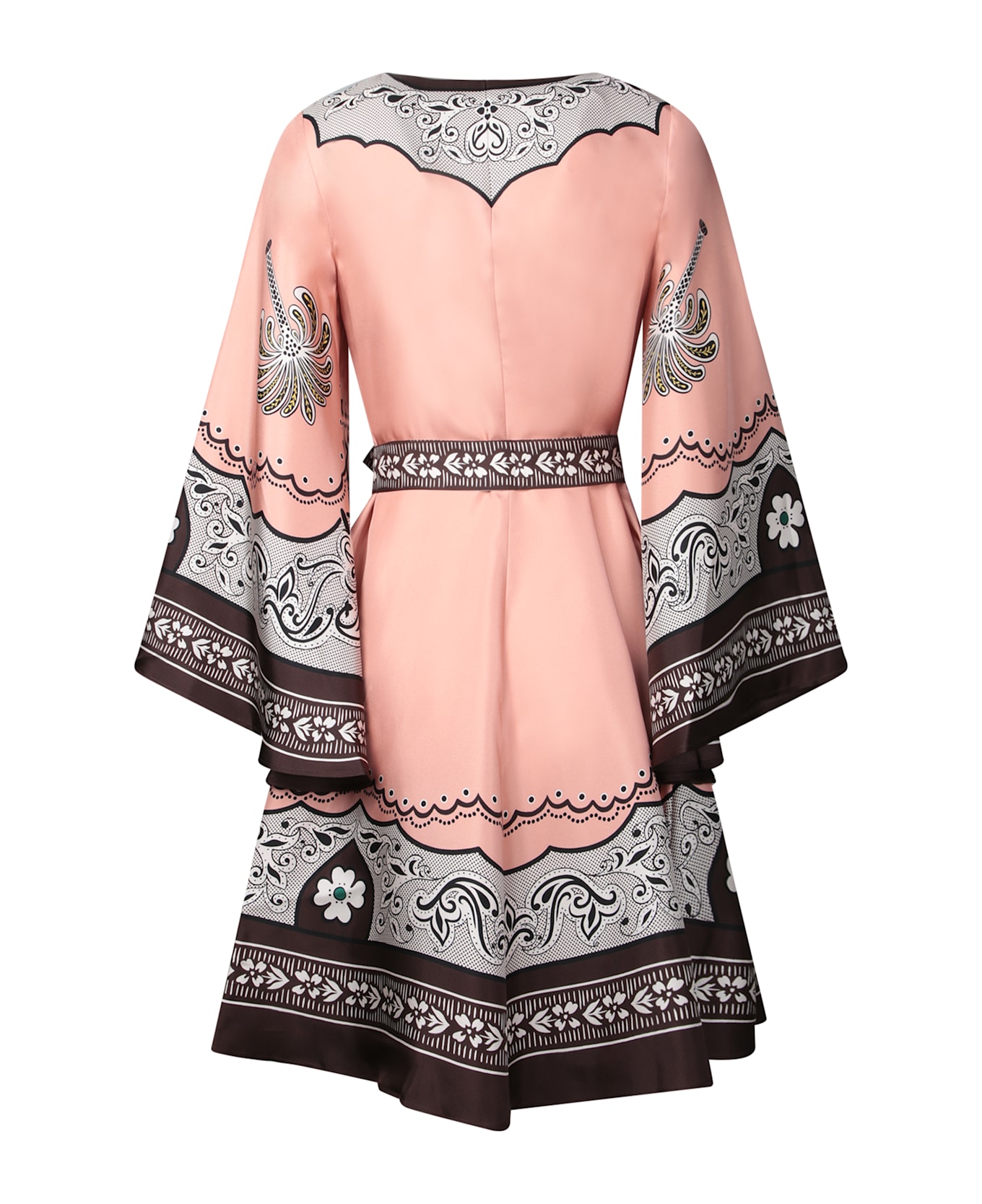 La DoubleJ Magnificent Short Dress In Pink Multicolor - Pink