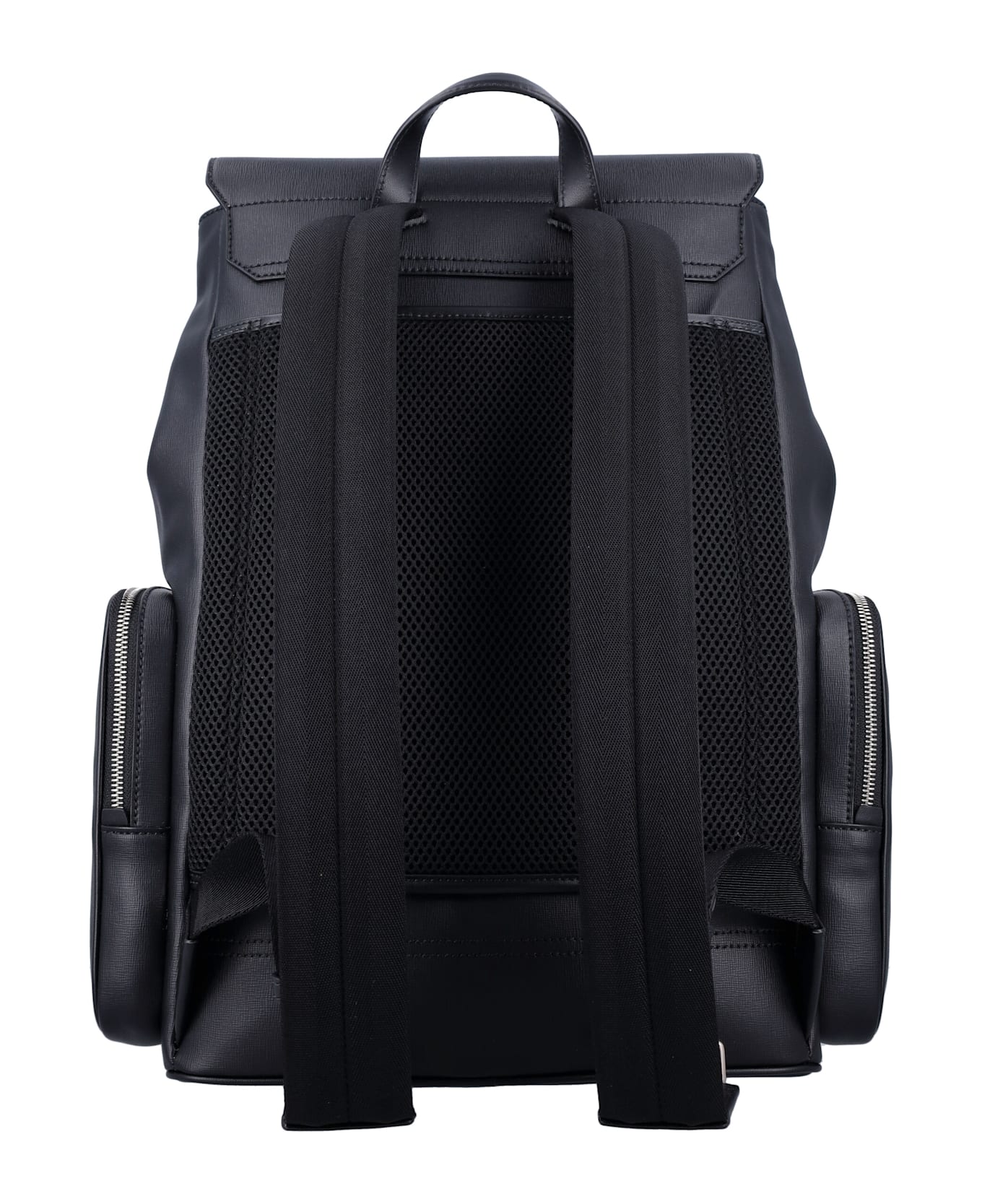 Bally Mythos Backpack - BLACK+RED/BONE+PALL