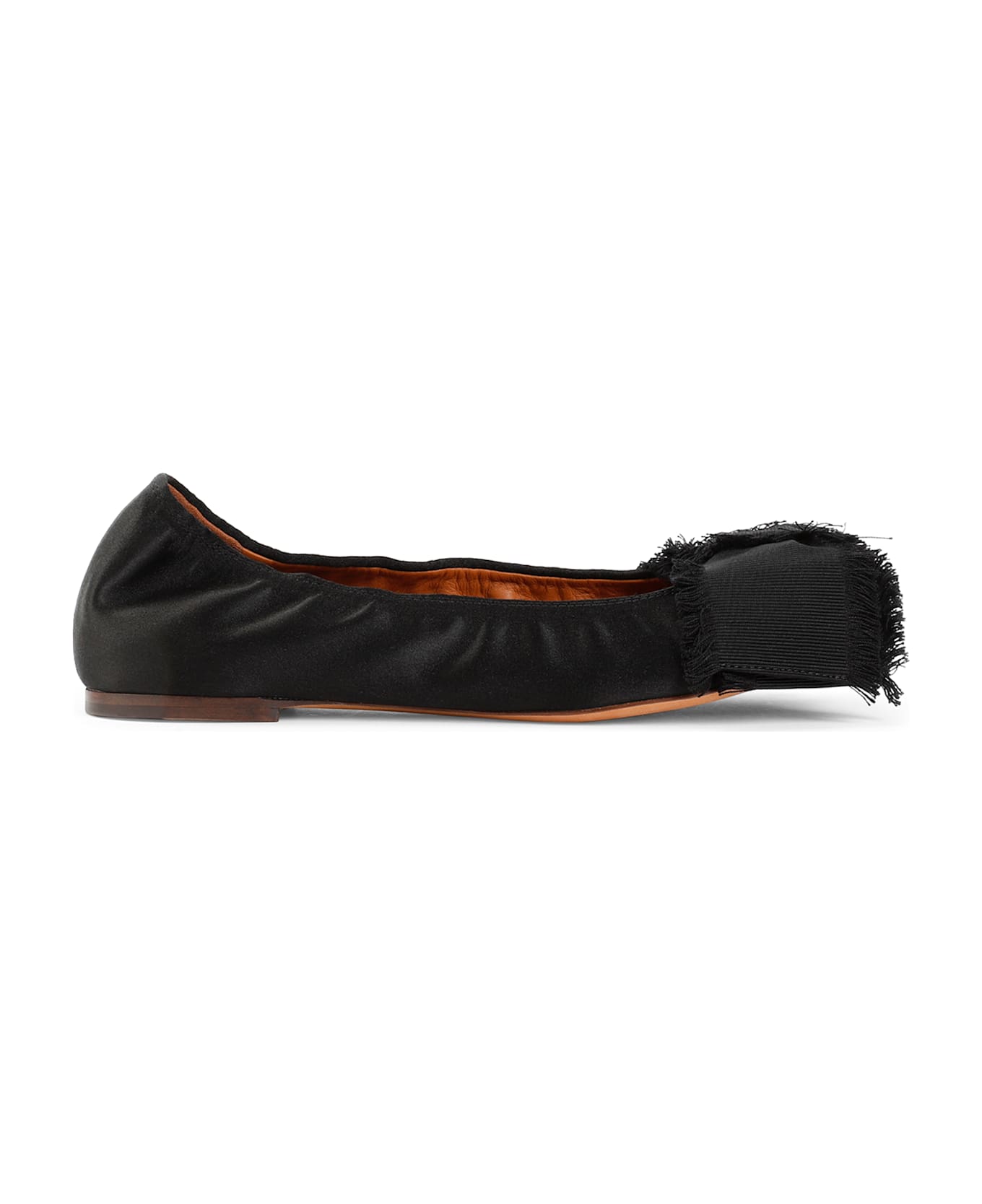 Lanvin Bow Detailed Ballet Flats - Black