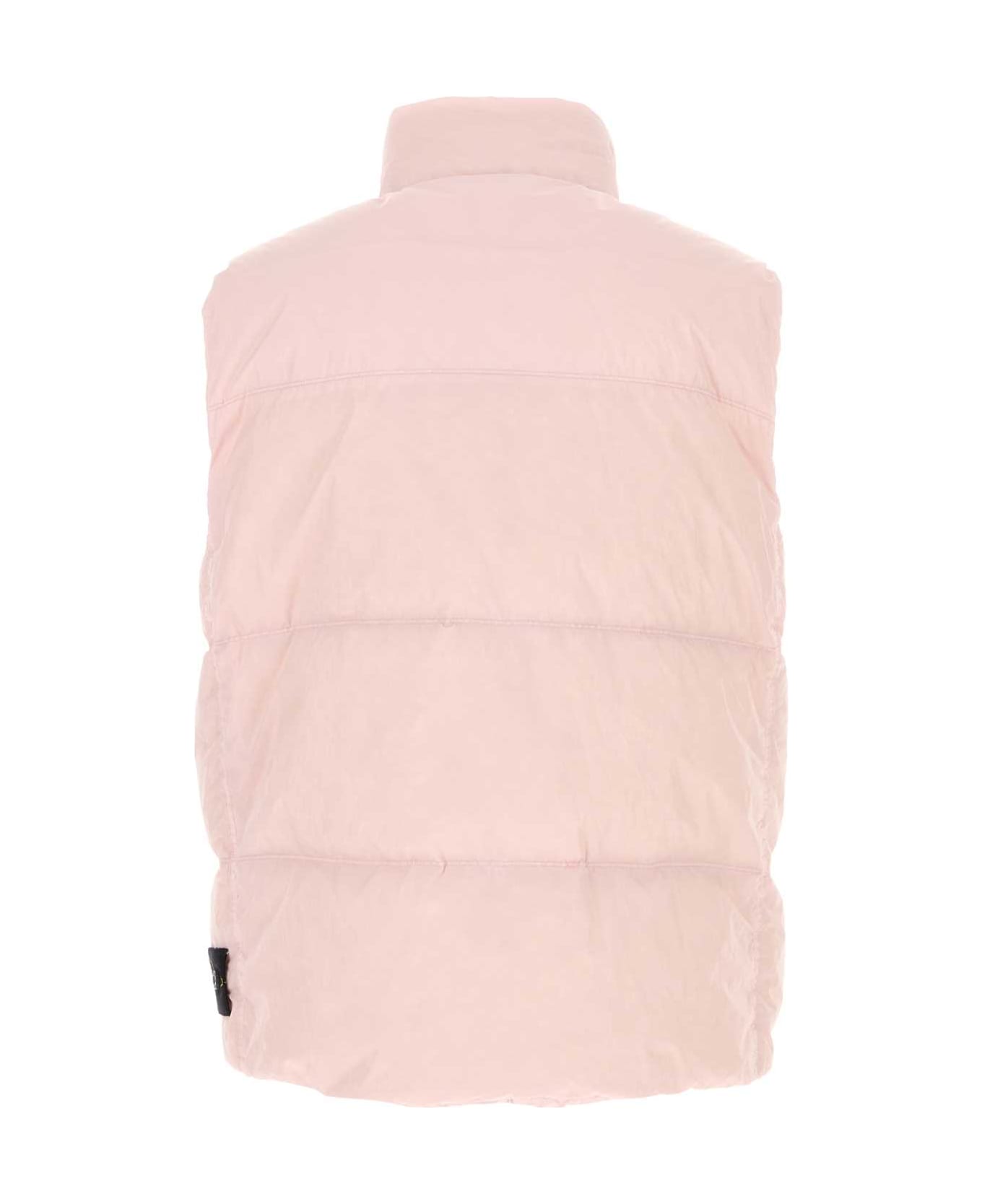Stone Island Pink Nylon Down Jacket - PINK