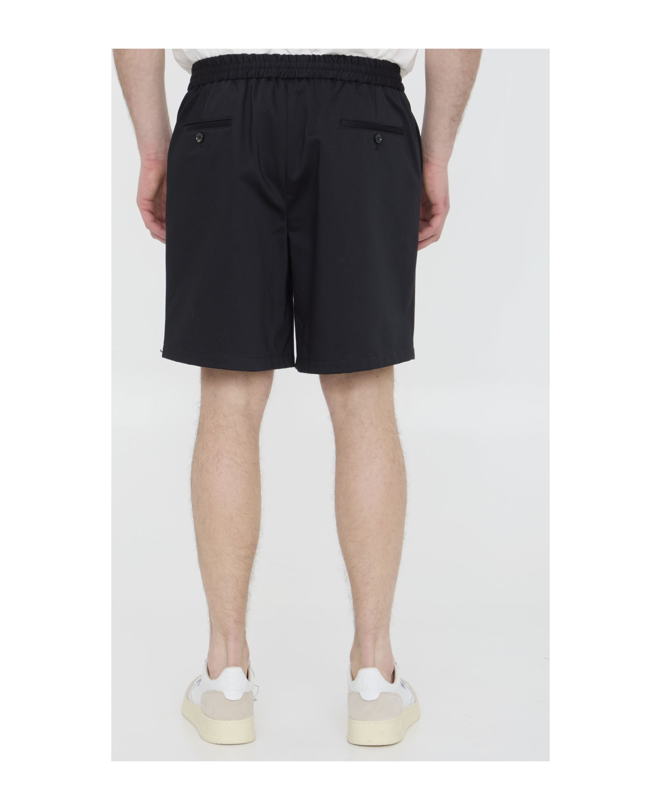 Ami Alexandre Mattiussi Cotton Bermuda Shorts - BLACK