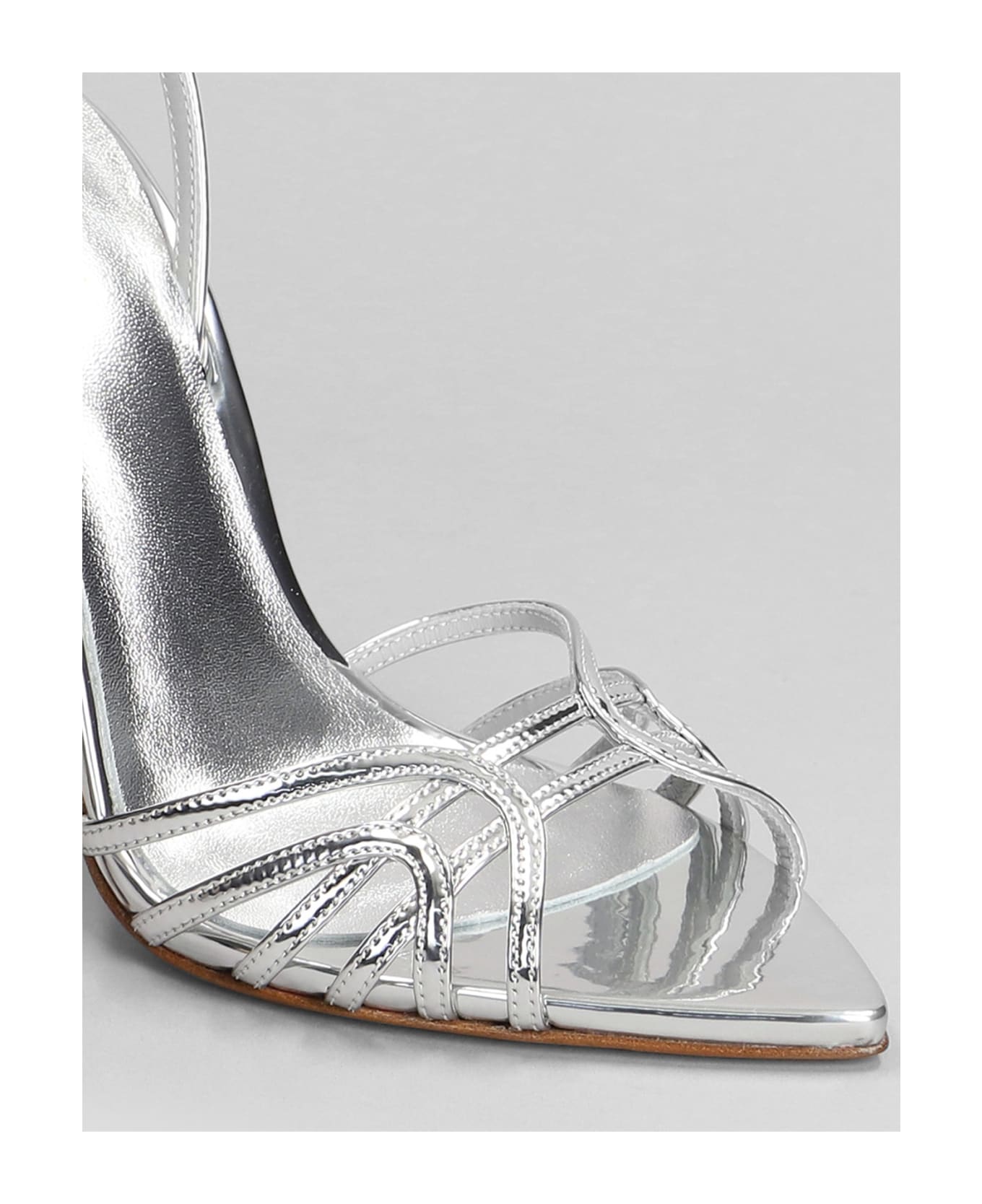Le Silla Bella Sandals In Silver Leather - silver