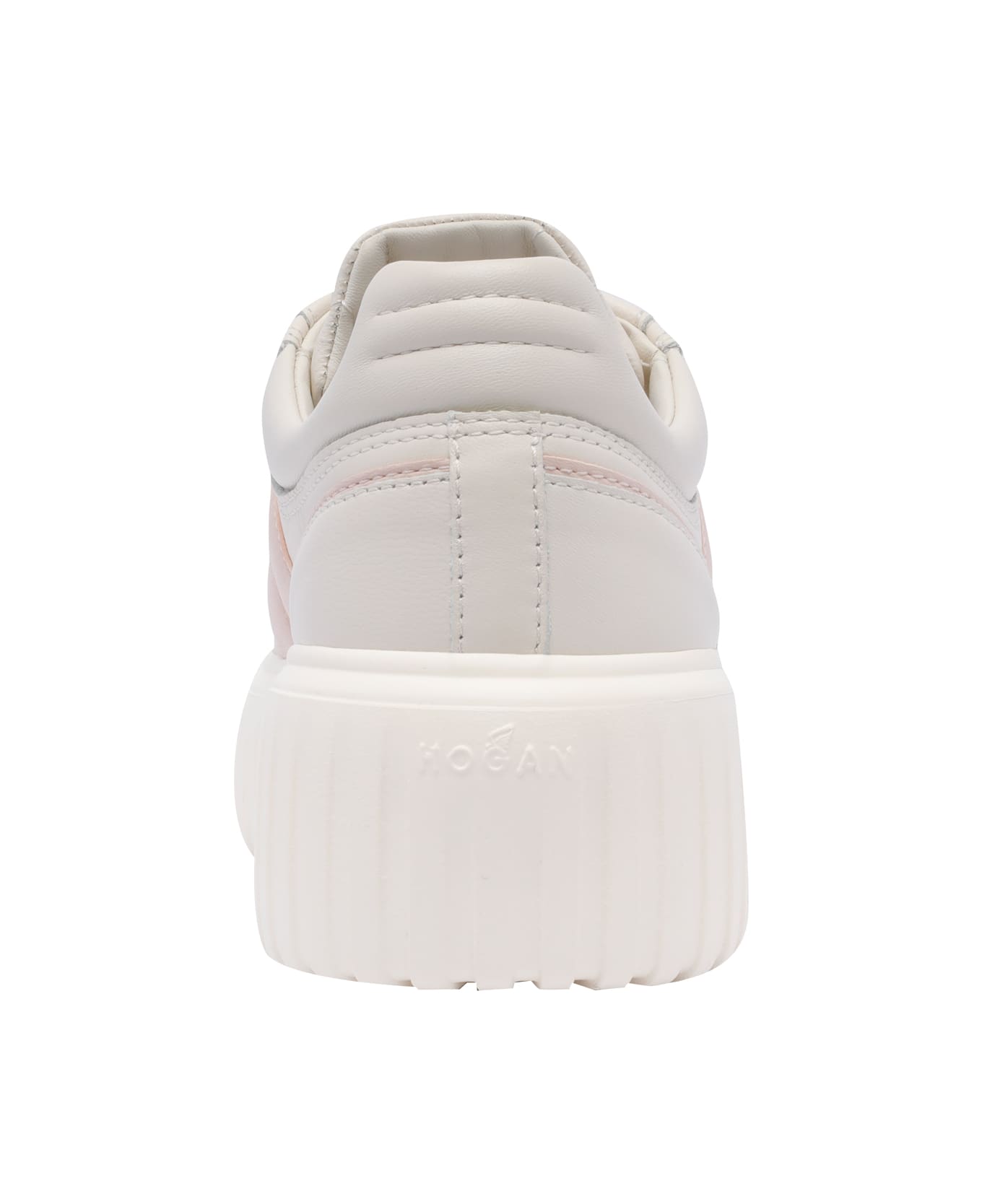 Hogan H-stripes Sneakers - WHITE, pink