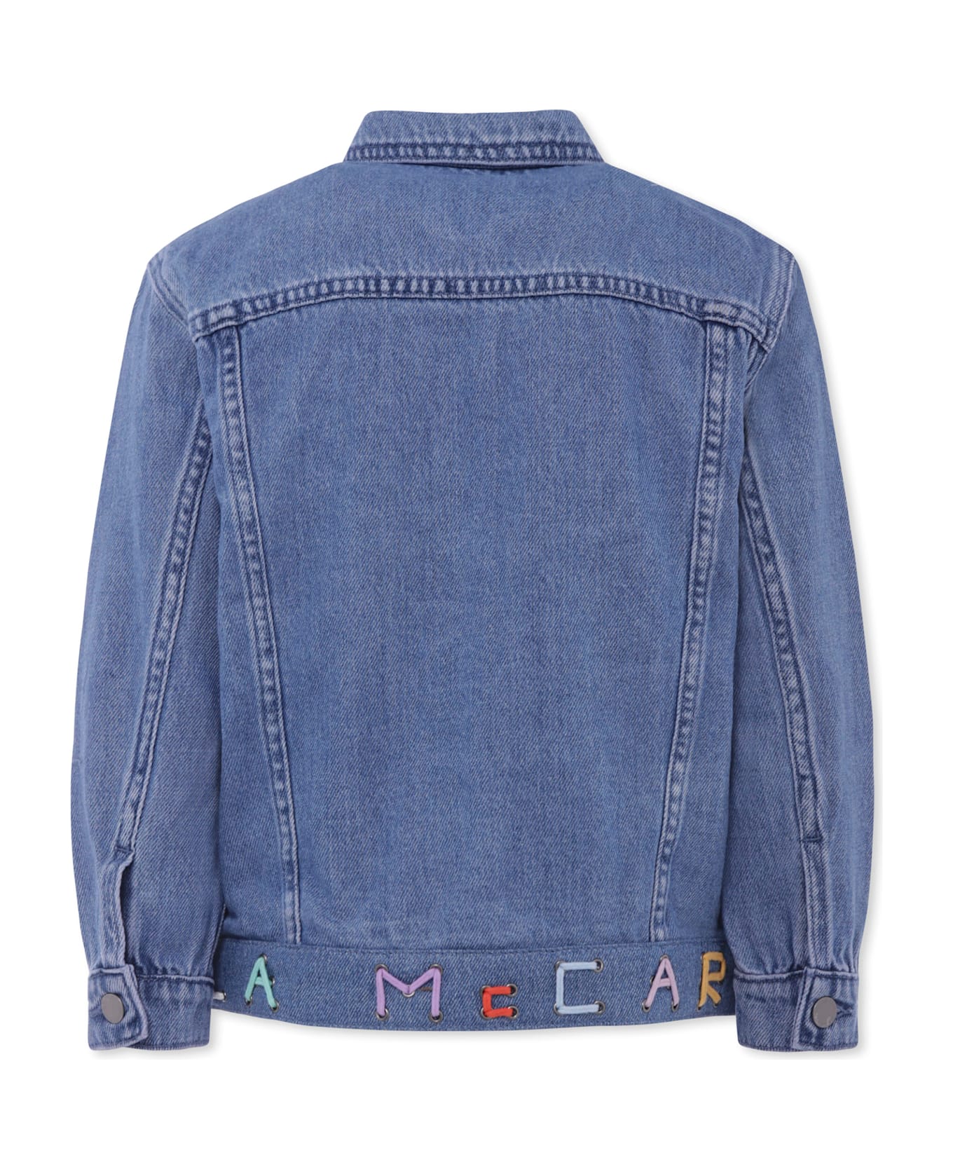 Stella McCartney Kids Denim Jacket For Girl With Logo - Denim