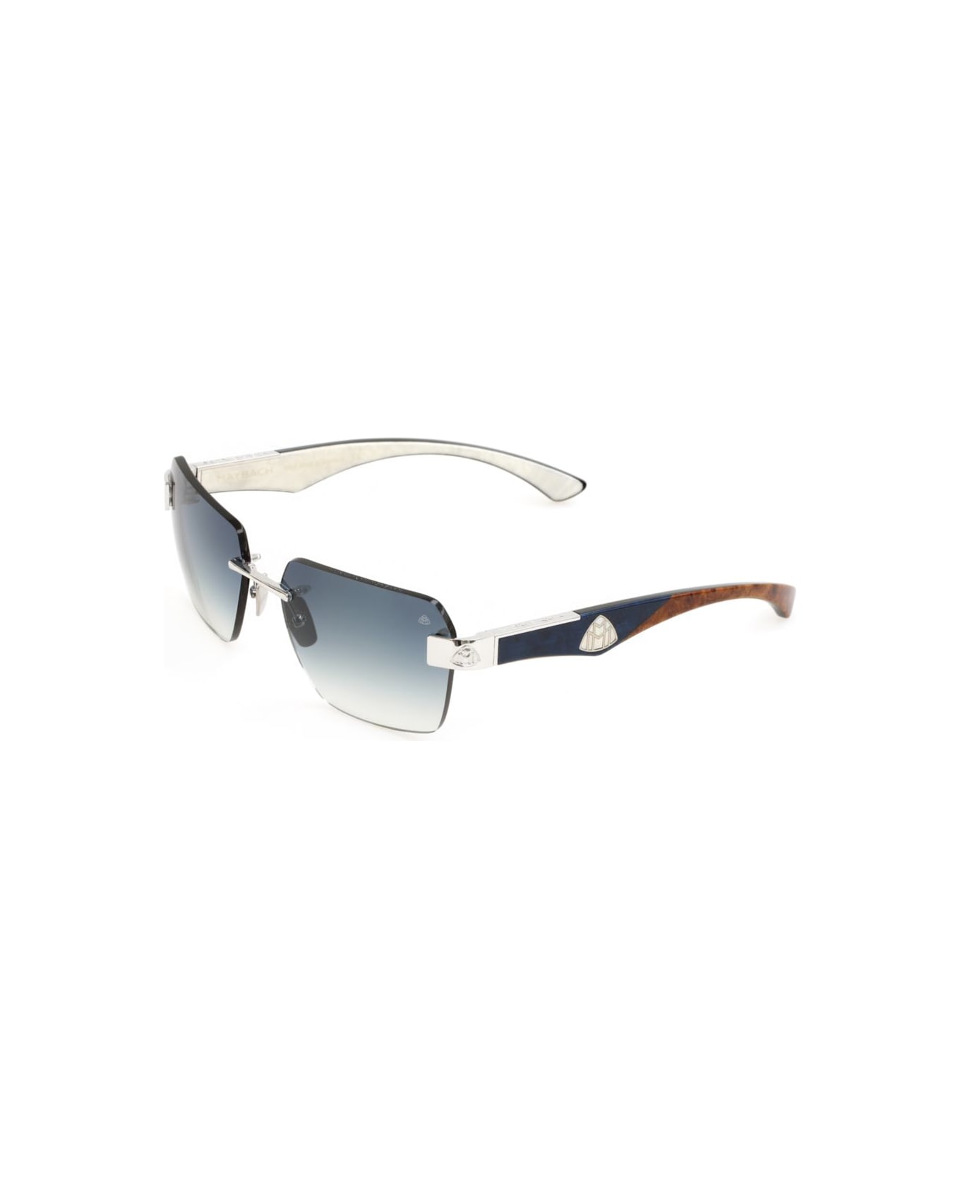 MAYBACH Eyewear The Magic Ideepsea Blue Walnut Burr/ - Deepsea Blue Walnut Burr/