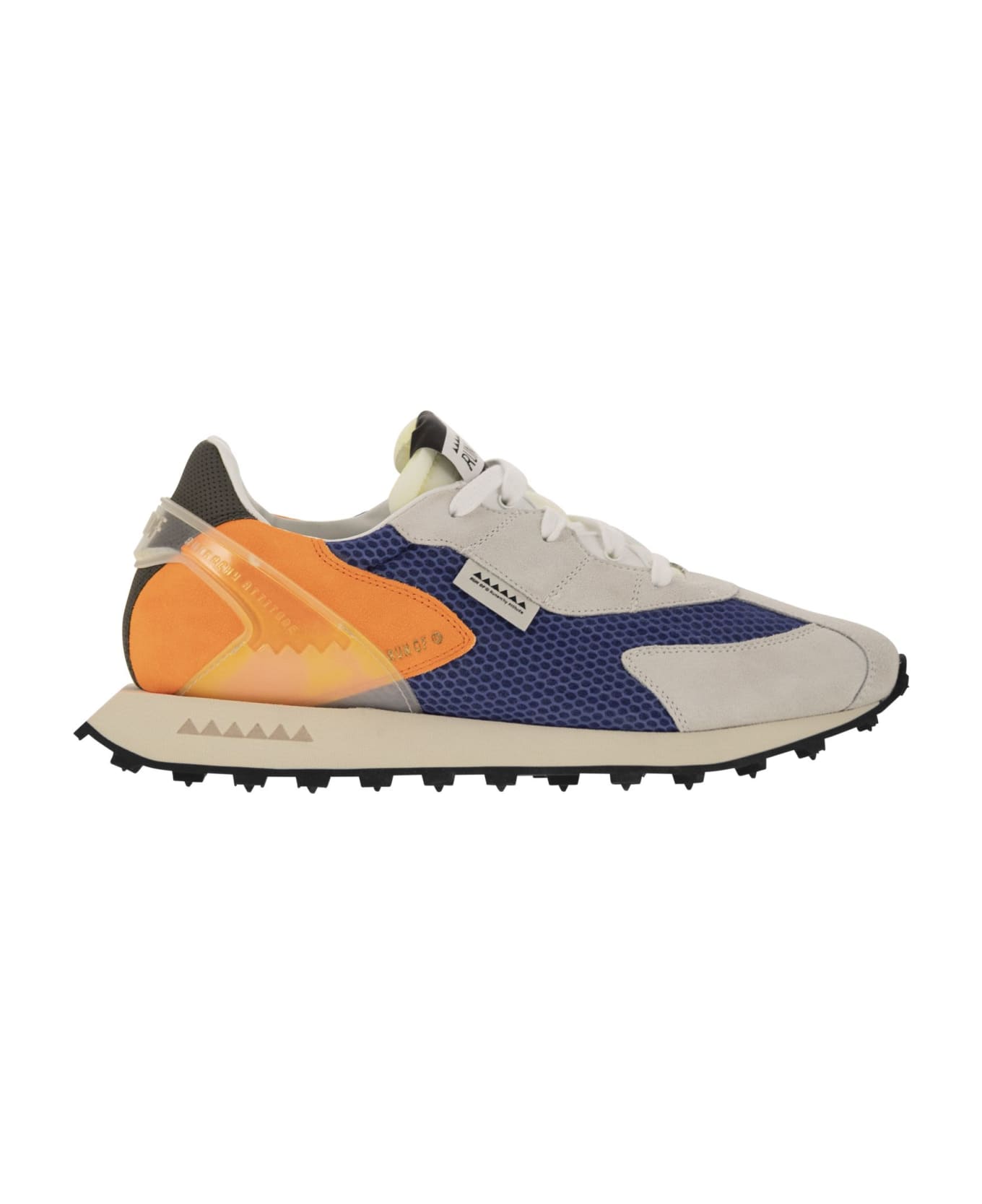 RUN OF Piuma - Sneakers - Blu/orange スニーカー