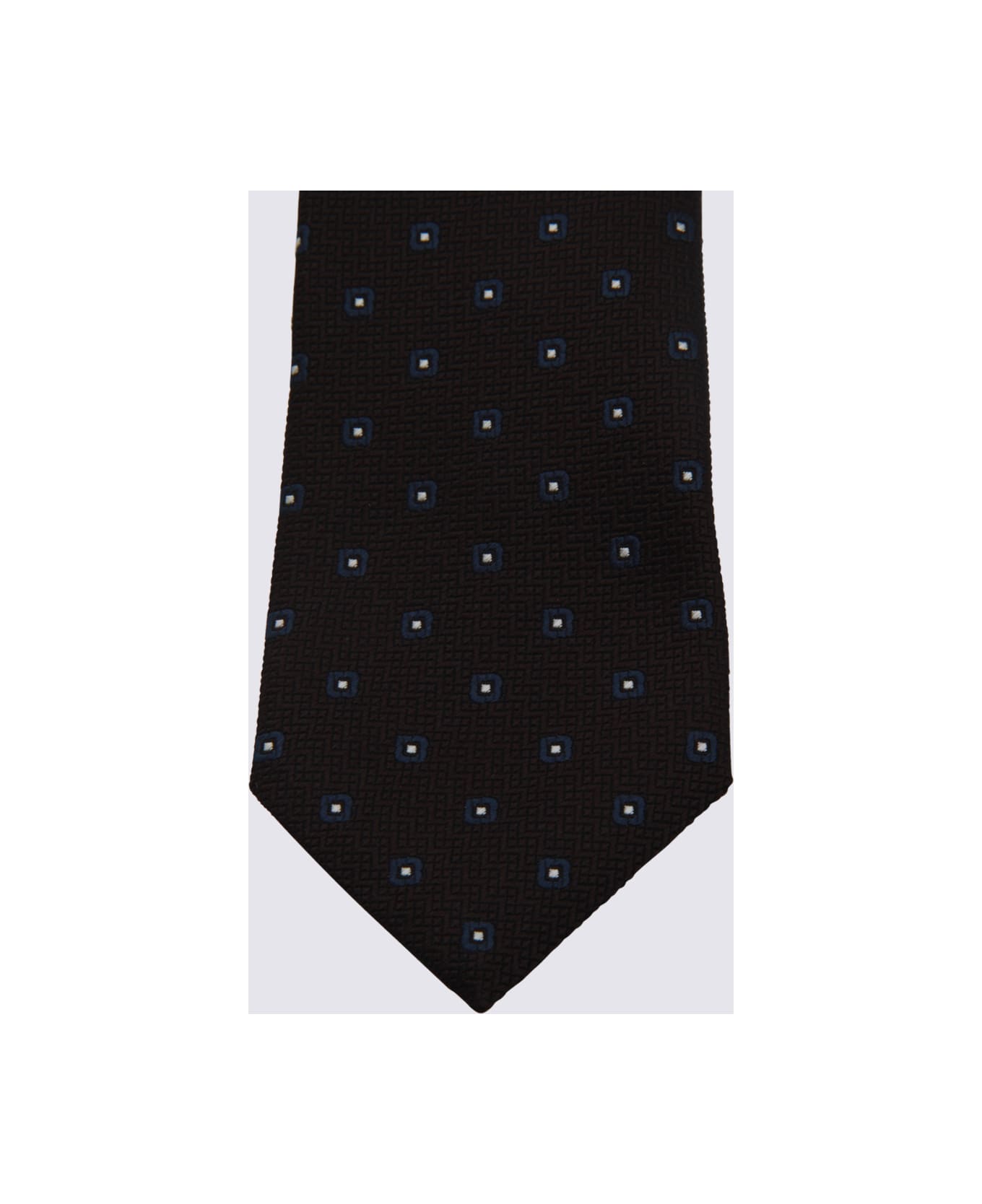 Zegna Brown Silk Tie - Brown