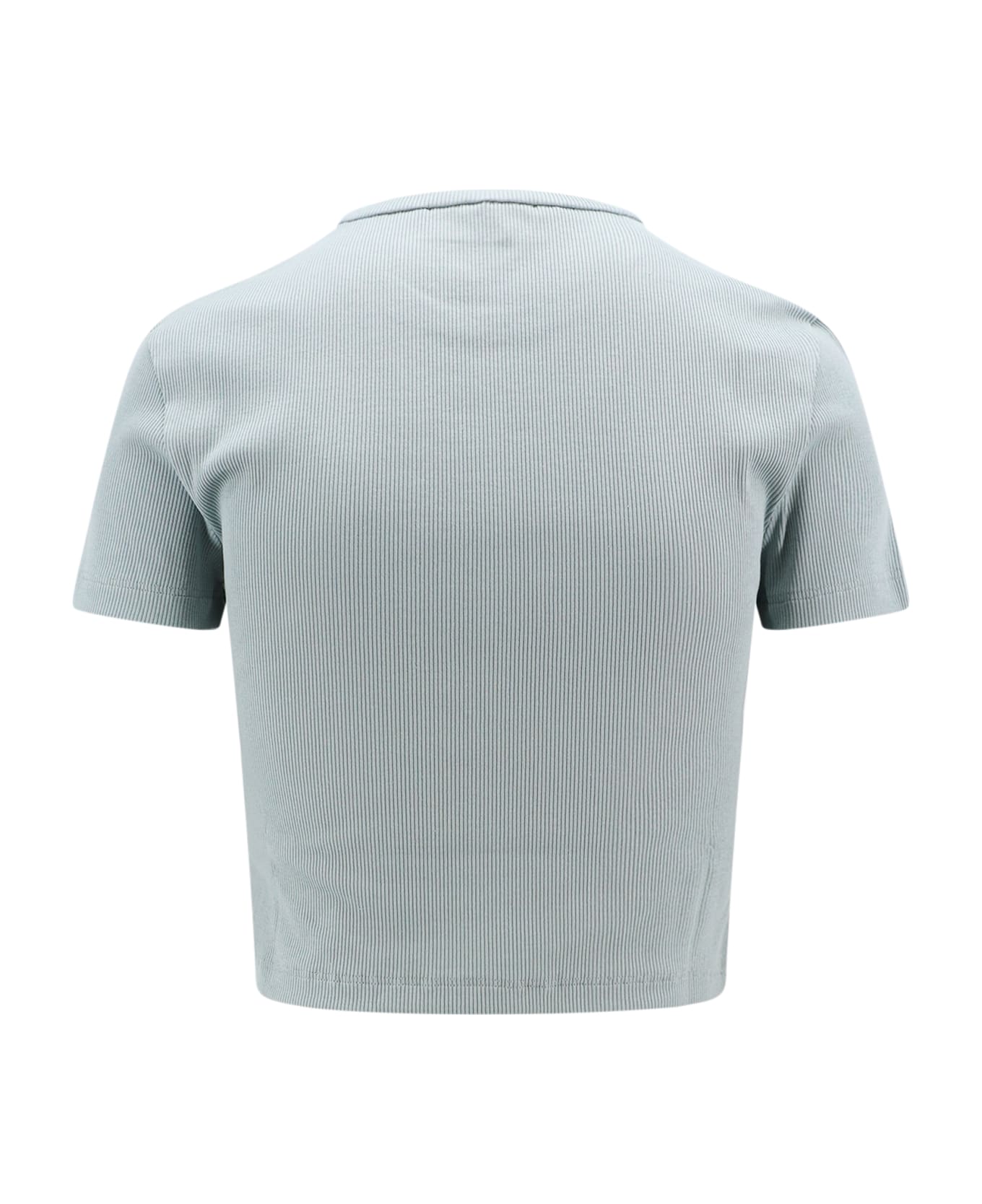 Fendi Logo Detailed Cropped T-shirt - Blue Tシャツ