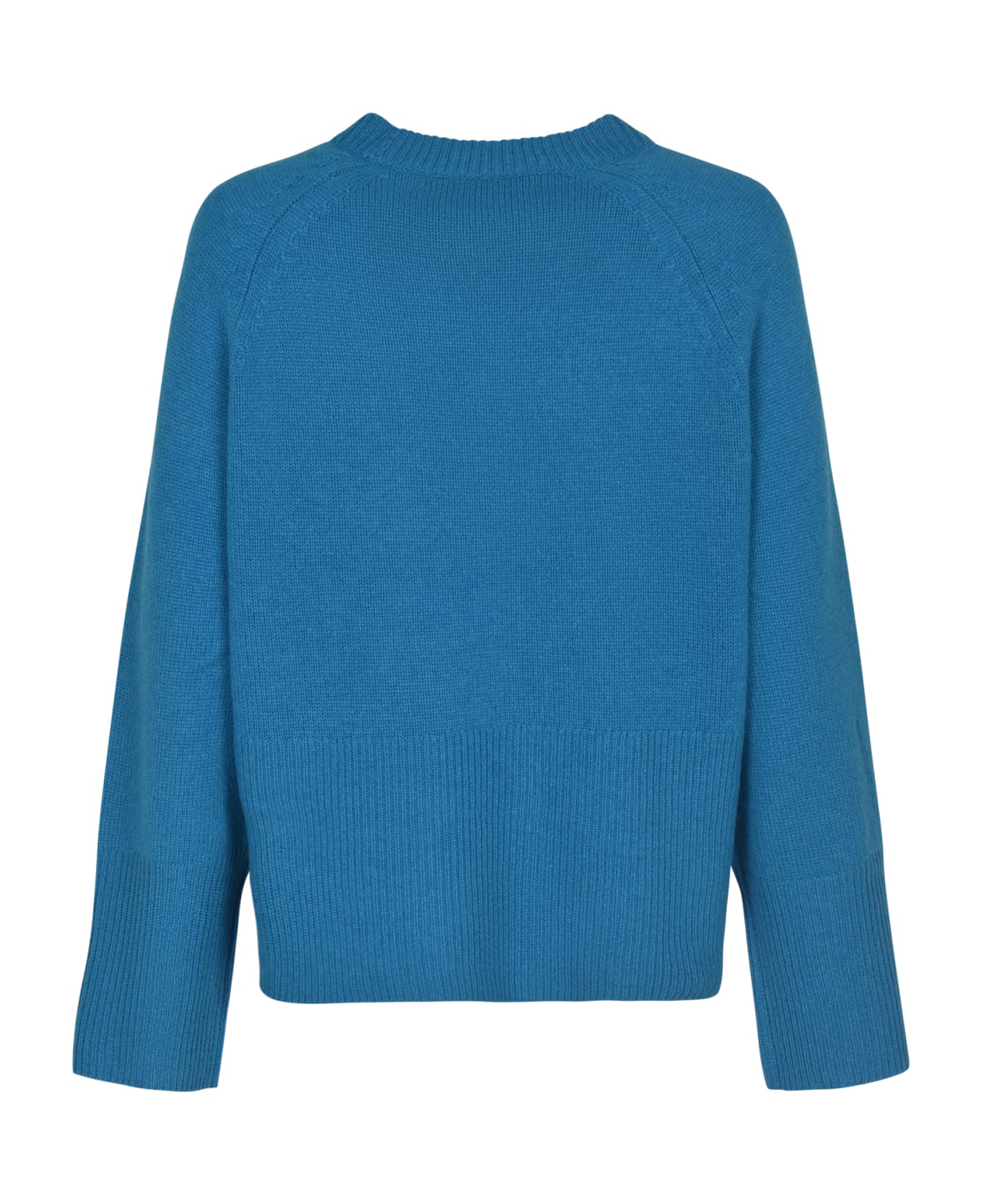 360Cashmere Rib Knit Sweater - Turquoise