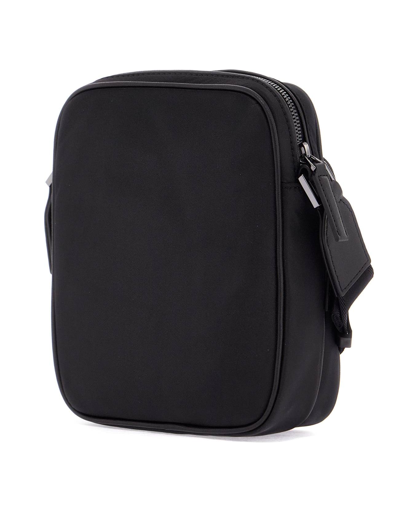Hugo Boss B_icon_ns Black Matte Crossbody Bag With Zip And Adjustable Strap - BLACK