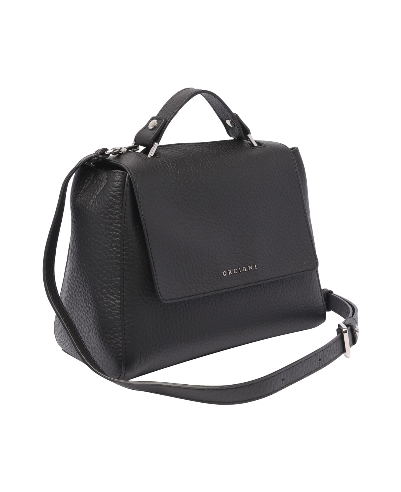 Orciani Small Sveva Soft Handbag - Black