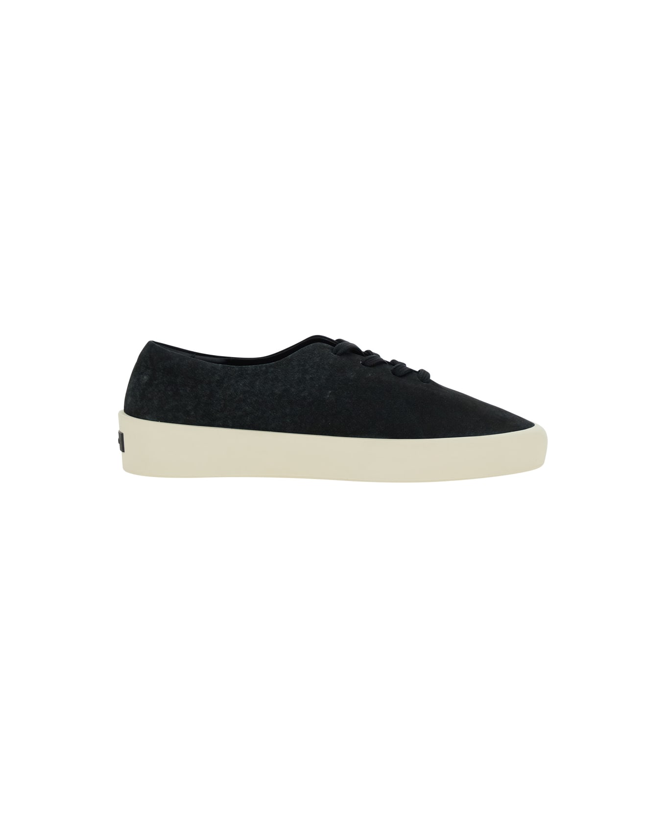 Fear of God Black Low Top Sneakers With Logo Patch On The Rear In Suede Man - Black